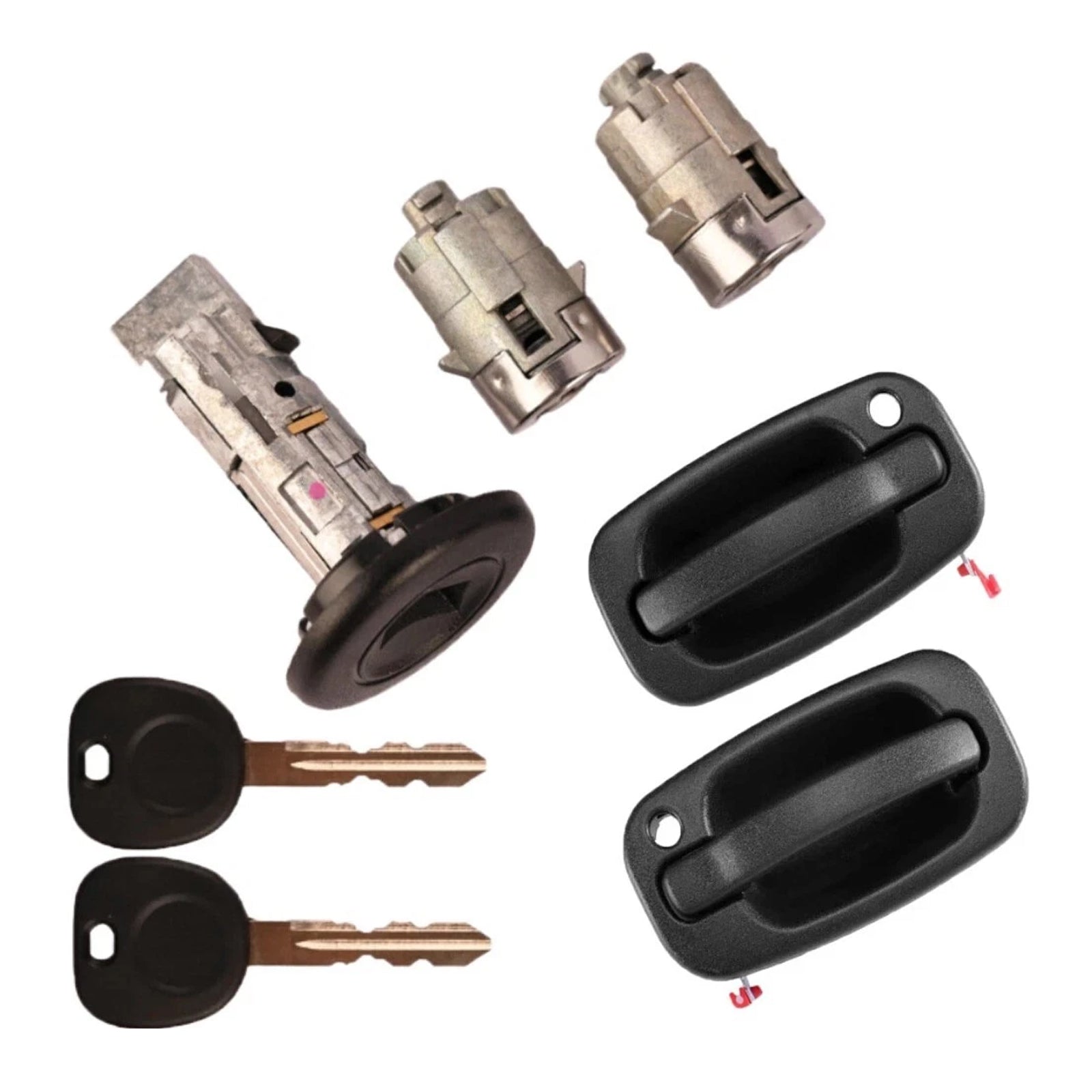 Oven ulkokahva, 2 oven lukkoa ja 2 avainta samat GM Chevylle 2001-2006