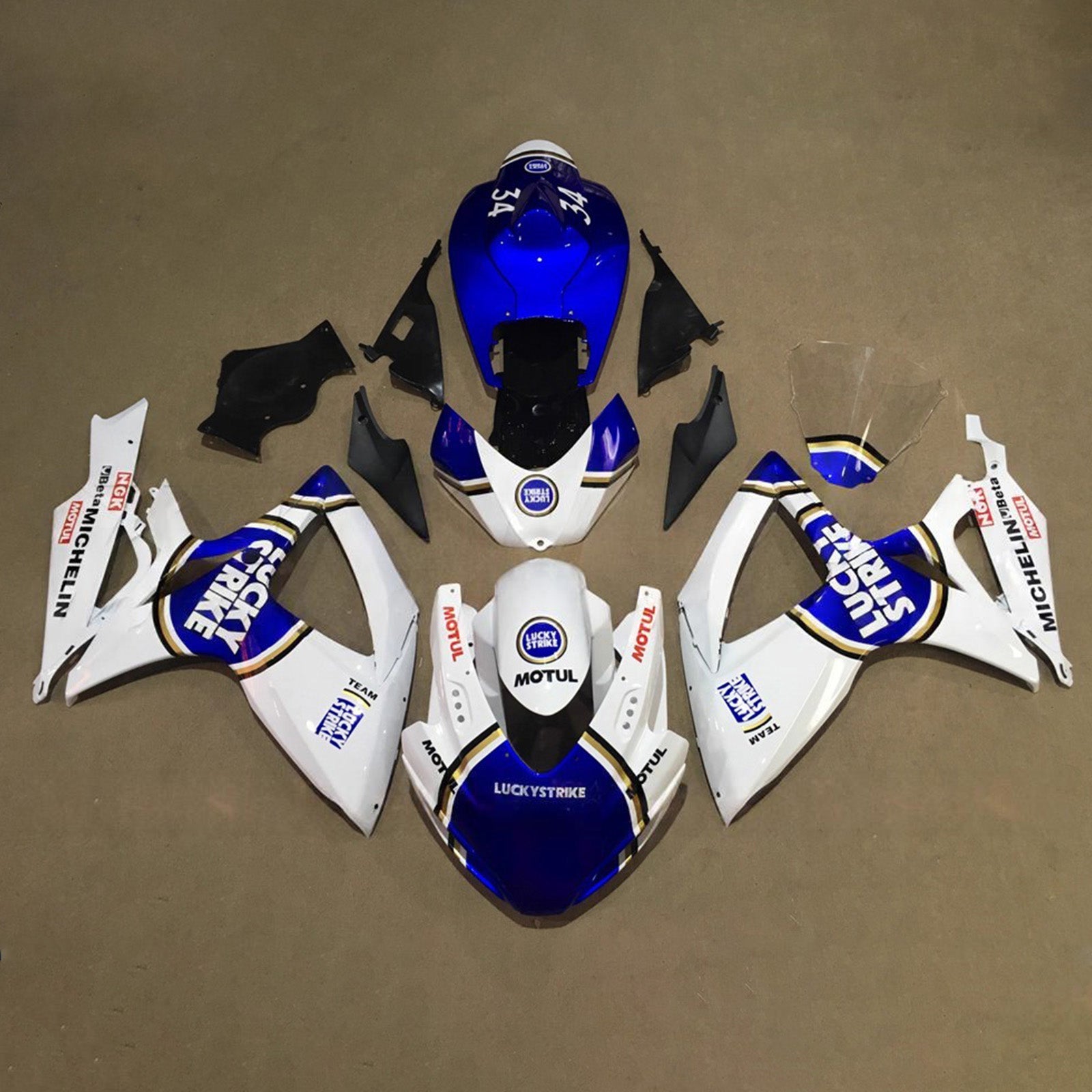 Kit de carénage injecté en plastique ABS pour Suzuki GSXR 600/750 2006-2007 K6