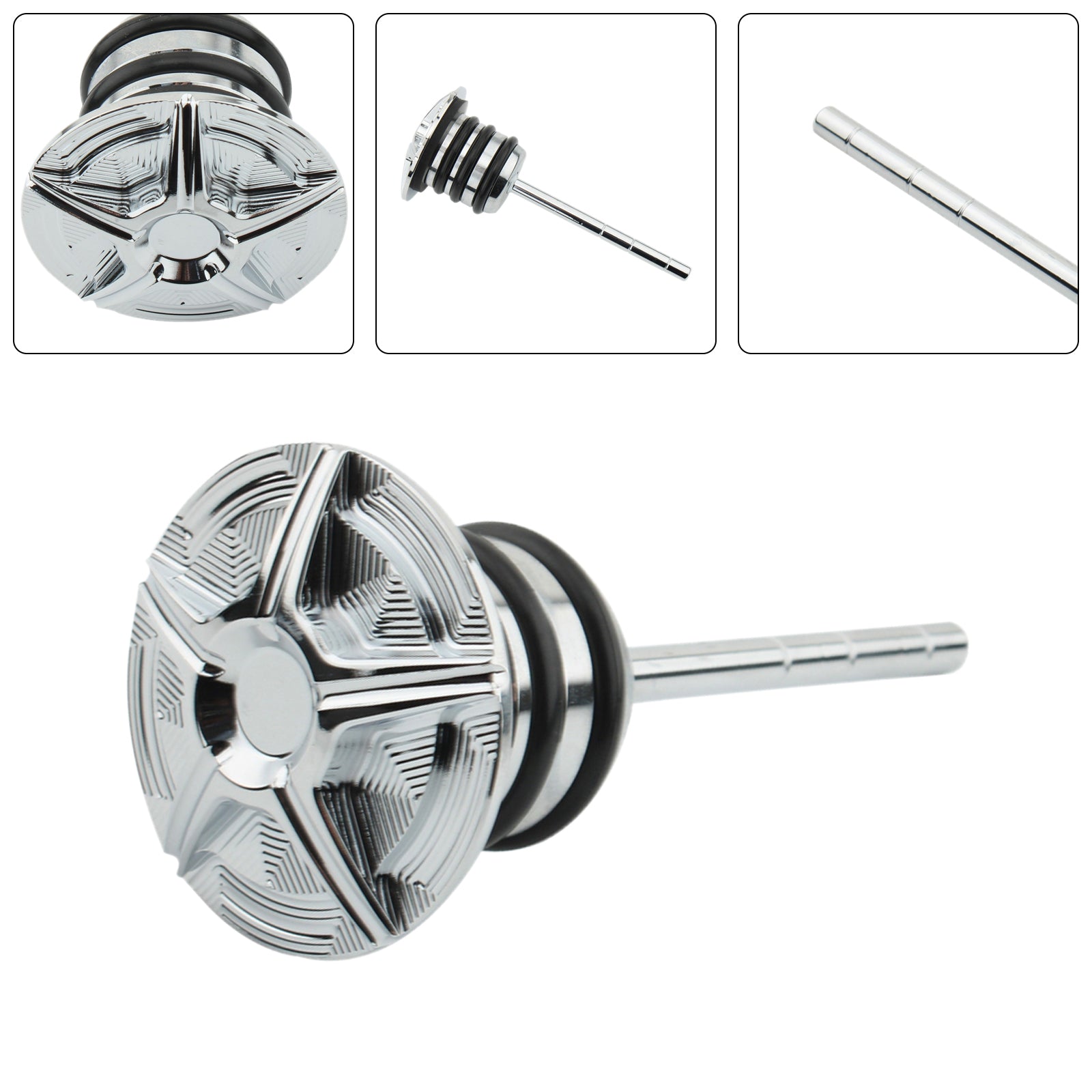 Enchufe de tanque de calibre de aceite para Softail 84-99 Sportster 82-03