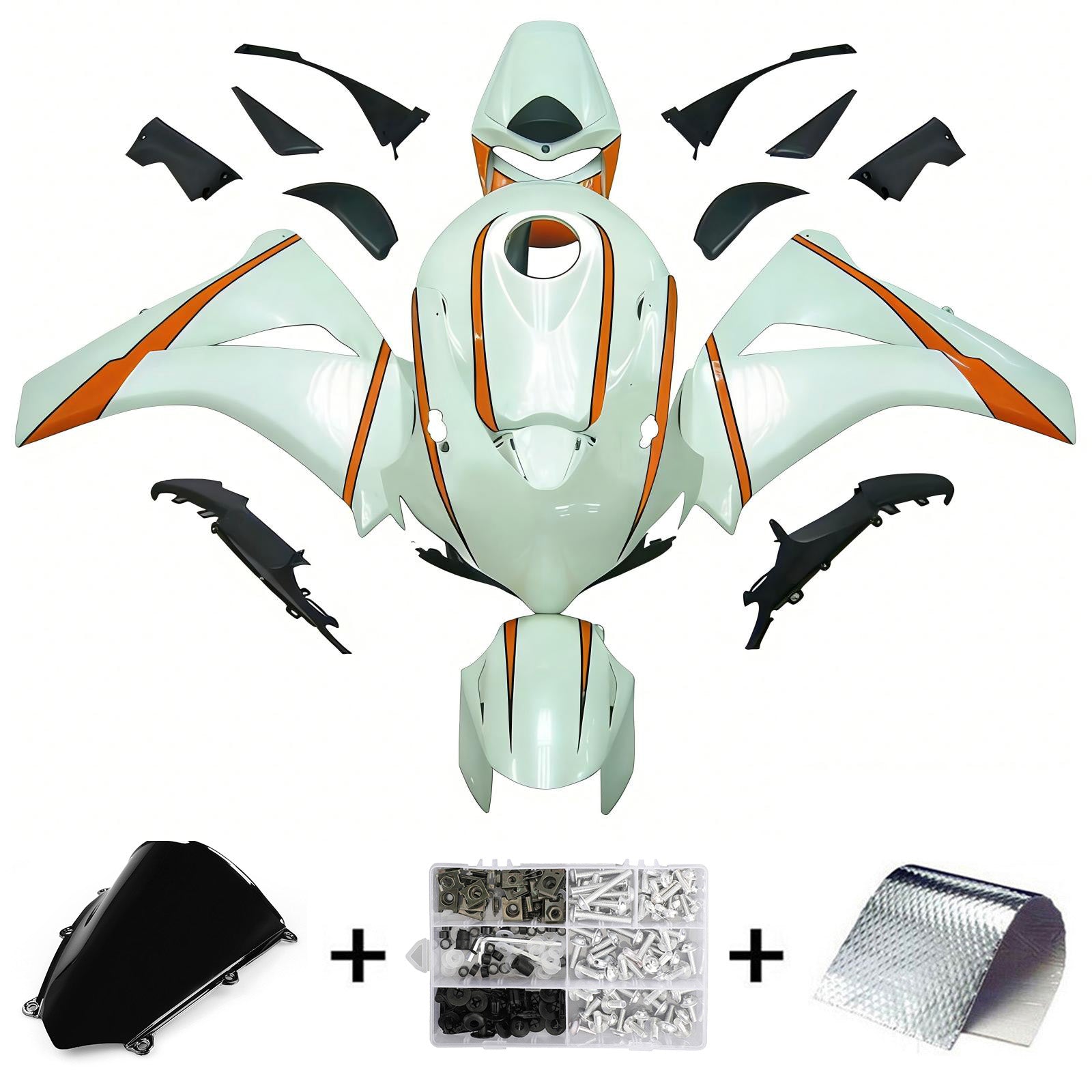 Kit de carénage injecté en plastique ABS pour Honda CBR1000RR 2008-2011
