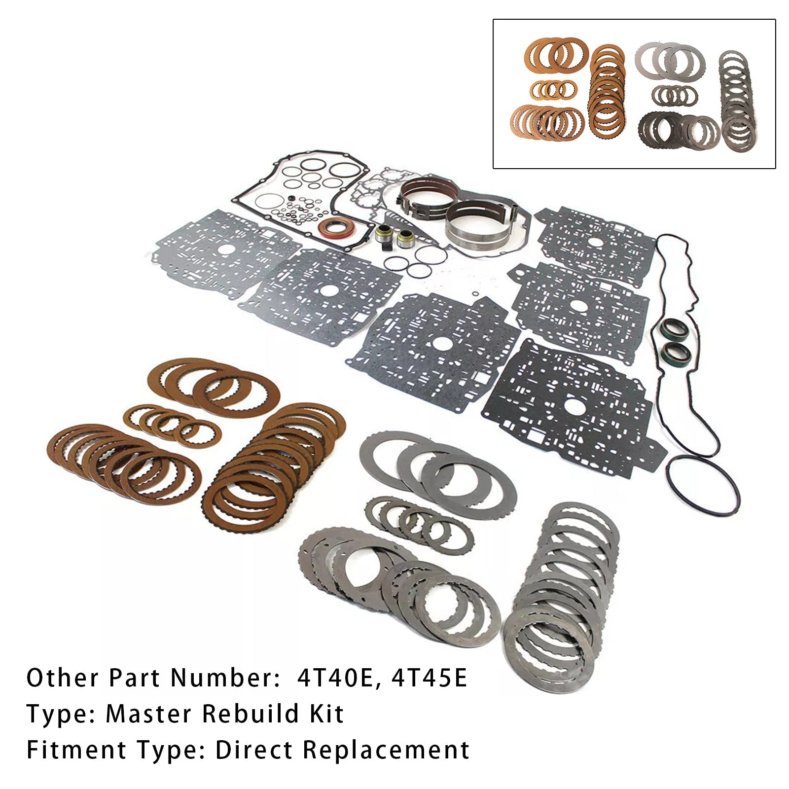 Kompletny zestaw rekonstrukcji transmisji dla Chevrolet Pontiac Saturn 4T40E 4T45E od 1995 r.