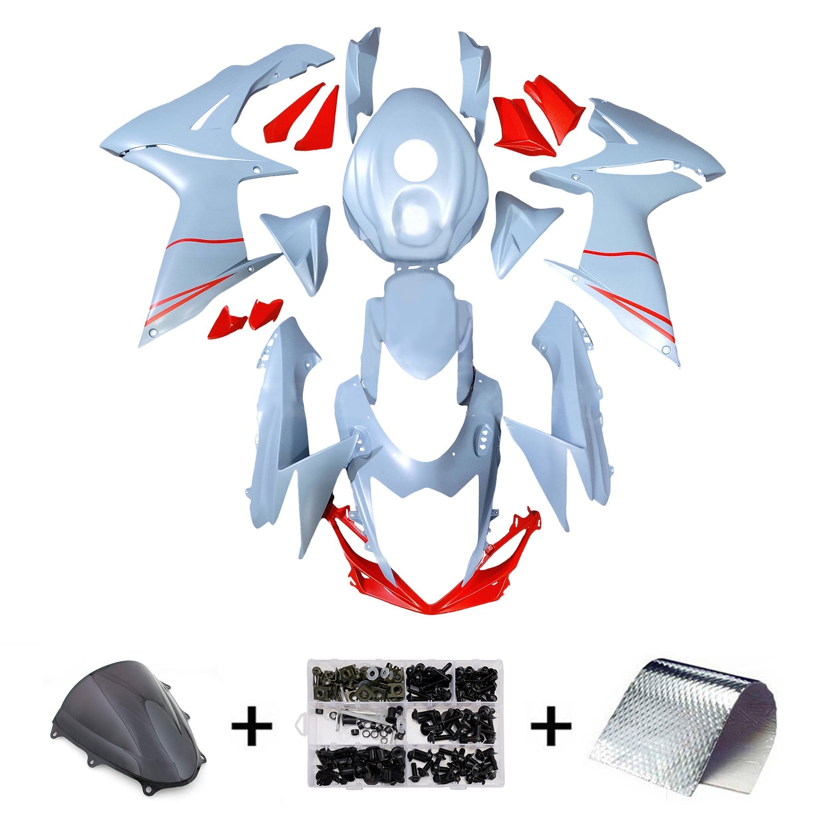 Kit di carenza iniettato in plastica ABS per Suzuki GSXR 600/750 2011-2025 K11