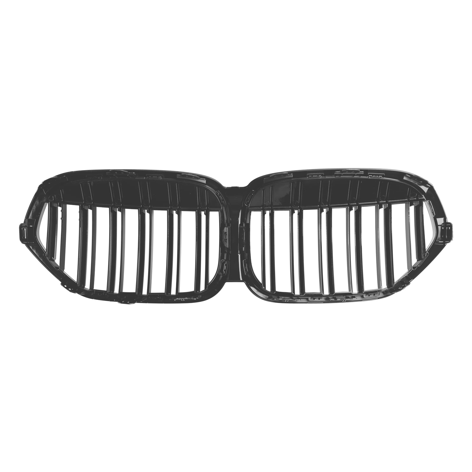 Gloss Black Front Nier Grill Grill voor BMW X1 F48 F49 2019-2021 Dubbele lat