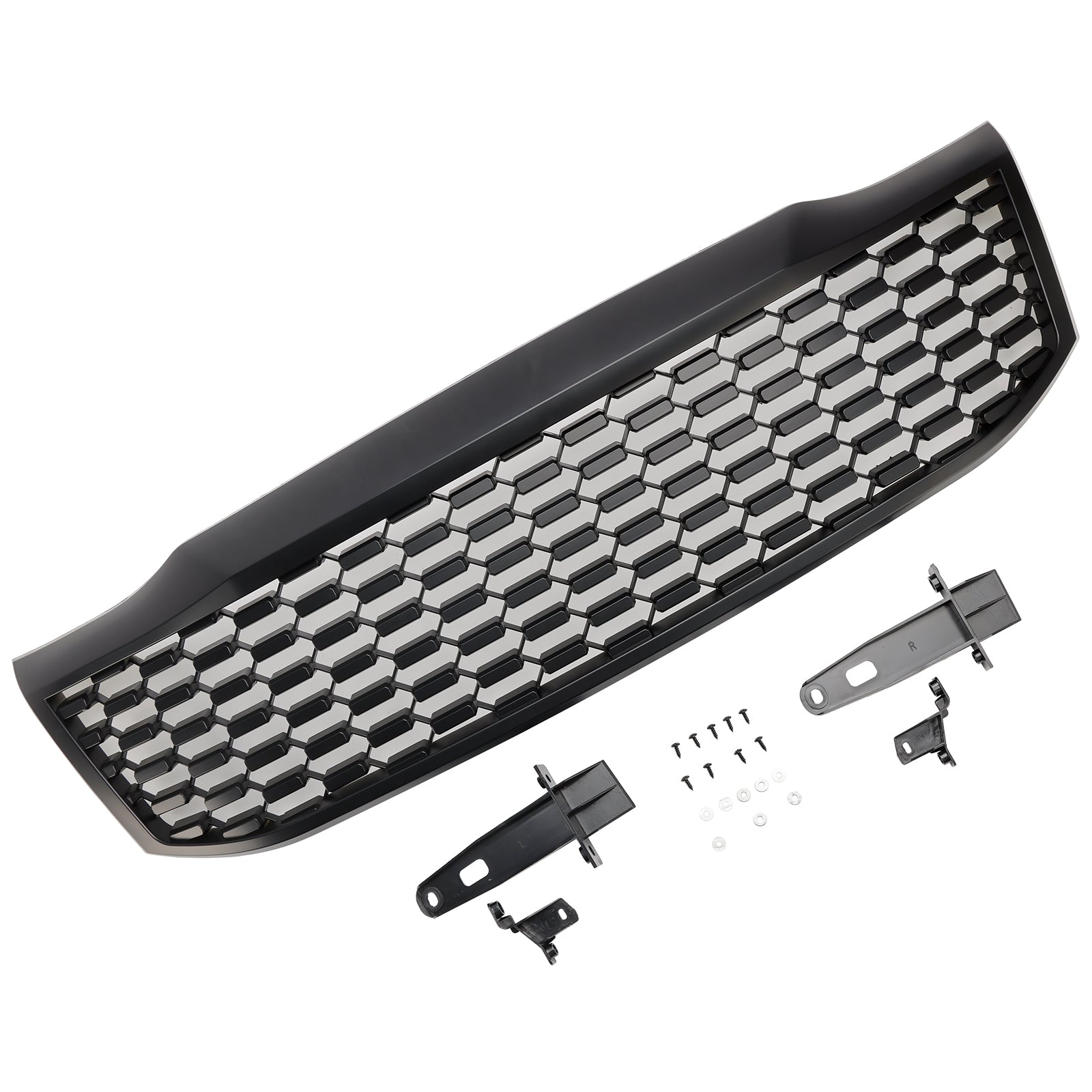 Grille de pare-chocs avant noire mate pour Toyota Hilux Vigo MK7 2012-2014