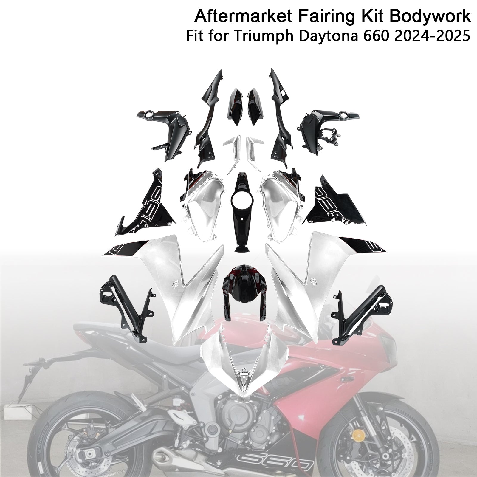 Kit de carénage de carrosserie par injection pour Daytona 660 2024-2025