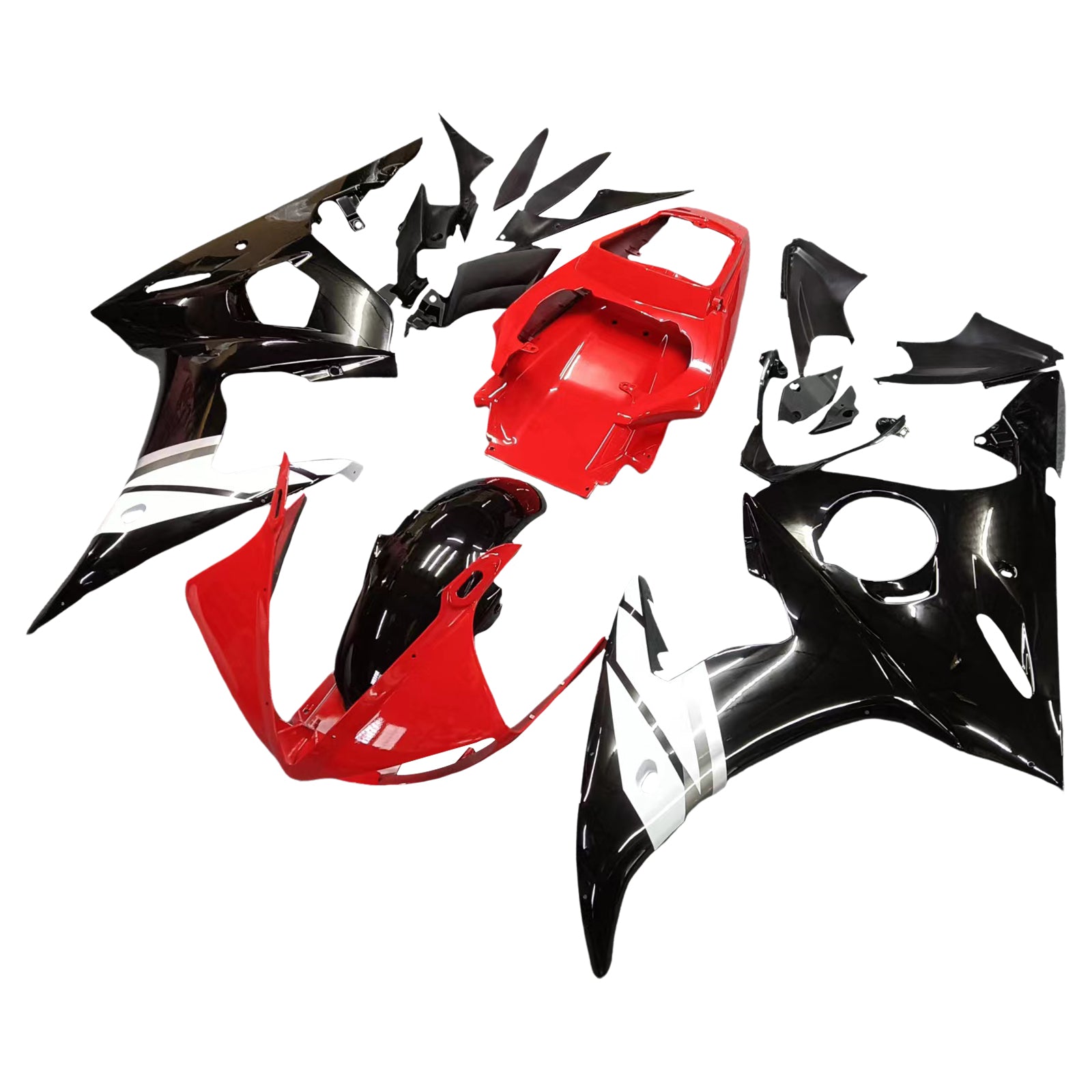 Kit de carénage par , carrosserie en plastique ABS Pour Yamaha YZF R6 2003-2004 R6S 2006-2009 5#
