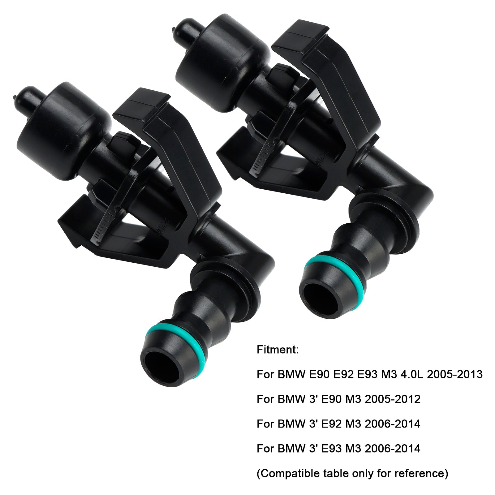 1 paire de buses de lave-phares avant 61678044541 pour BMW M3 2005-2013