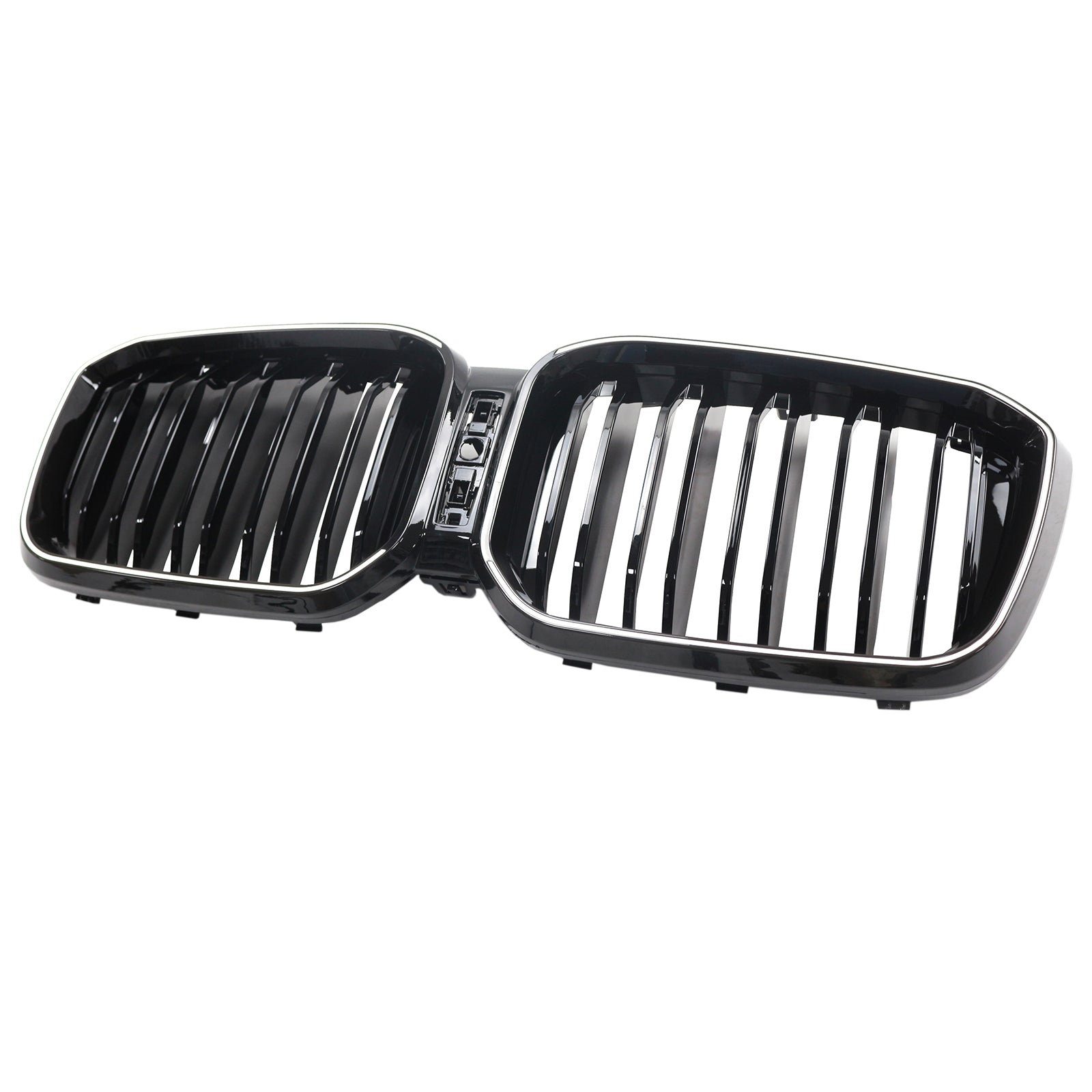 Grille de pare-chocs noire brillante à double lamelles pour BMW X3 G01 X4 G02 2022-2025