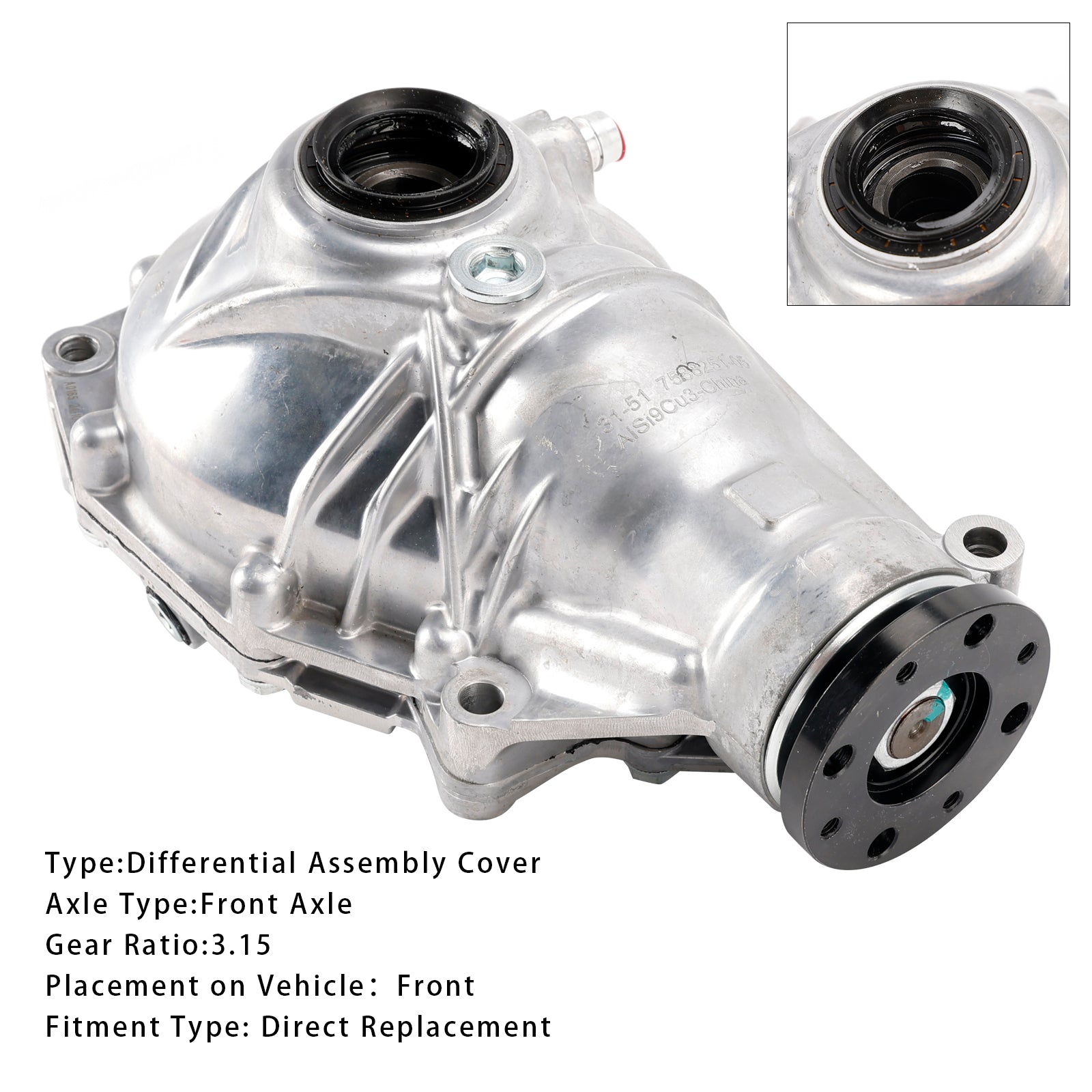 Support de différentiel d'essieu avant à essence 31517588251 31508635861 pour BMW 435i xDrive Gran Coupé Base 3.0L L6 2015-2016