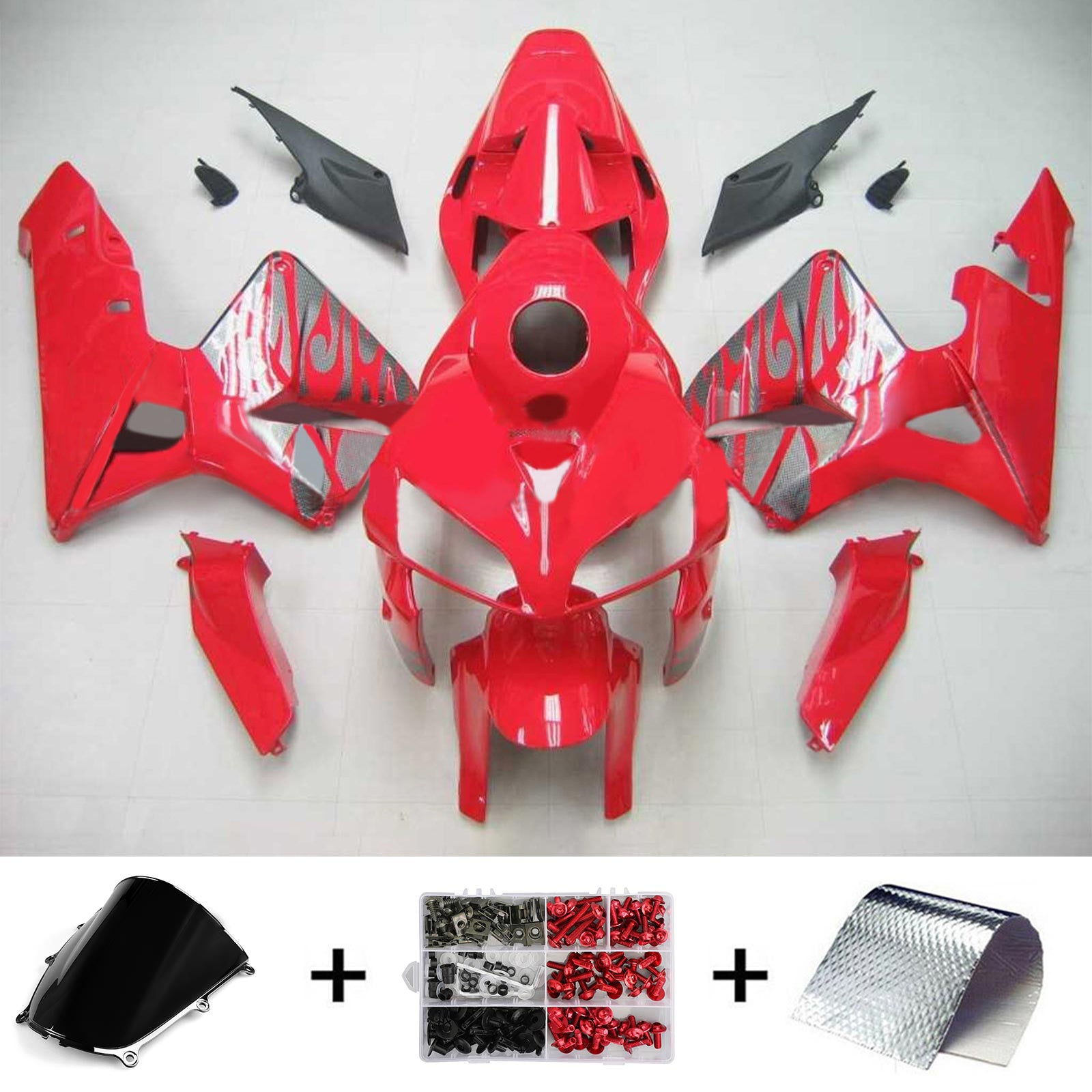 Kit de carénage par injection, carrosserie en plastique ABS pour Honda CBR600RR 2005-2006 F5