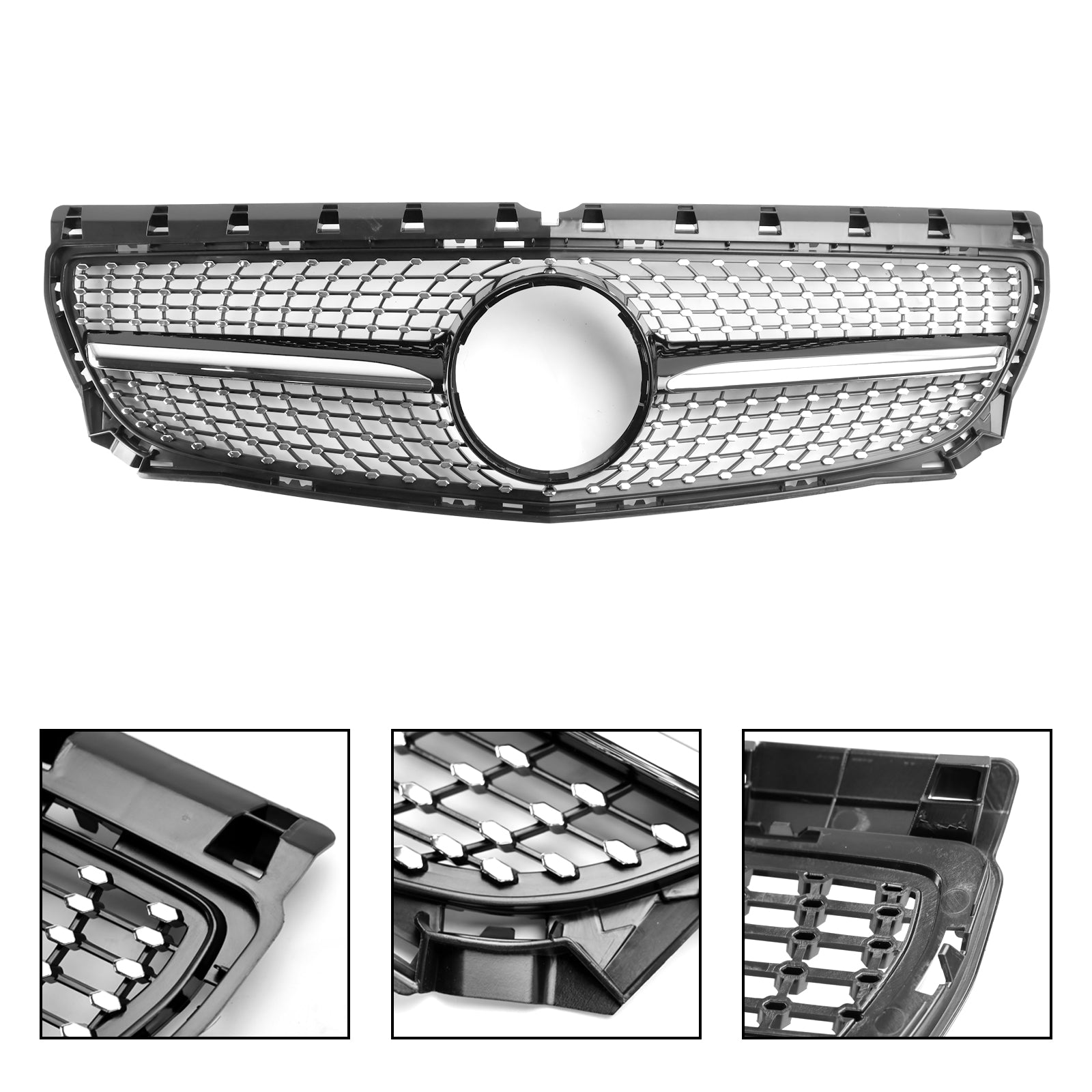 Front Radiator Grille Pour Mercedes B-Class W246 B160 2011-2014 Diamond