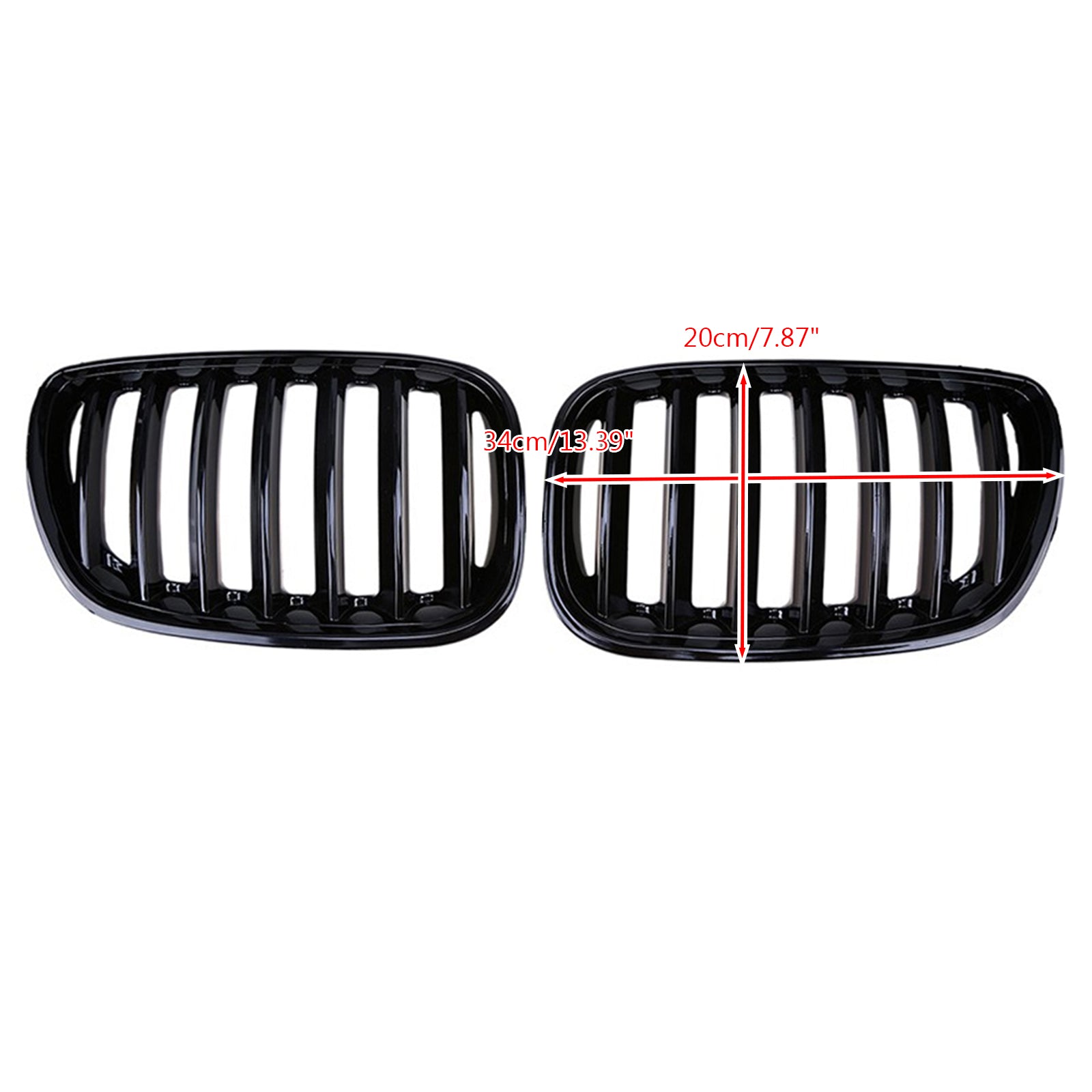 Grille Calandre Avant Noire Brillante Pour Bmw X5 E53 2004-2006 X Series