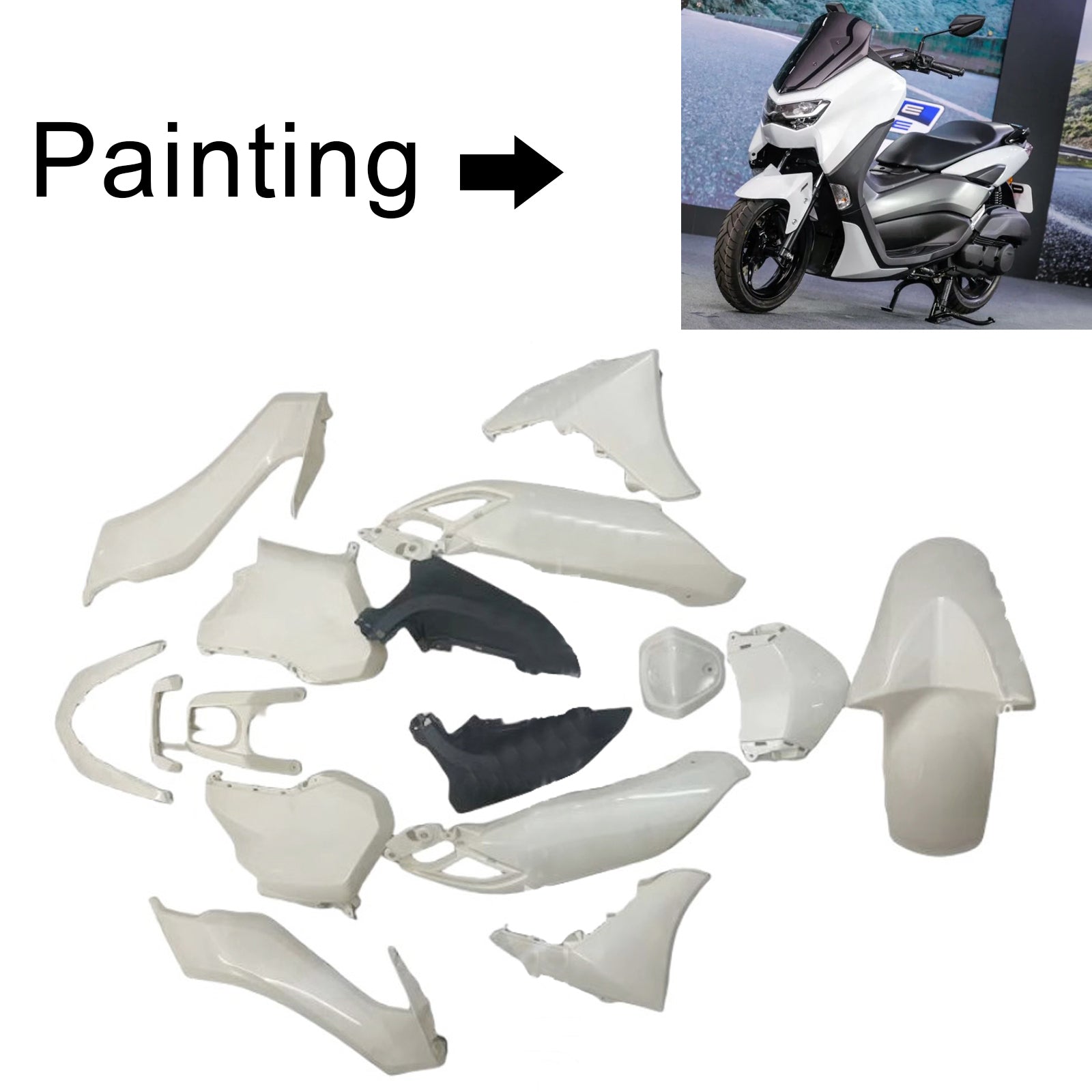 Kit de carénage injecté en plastique pour Yamaha NMAX 125 155 250 2020-2024