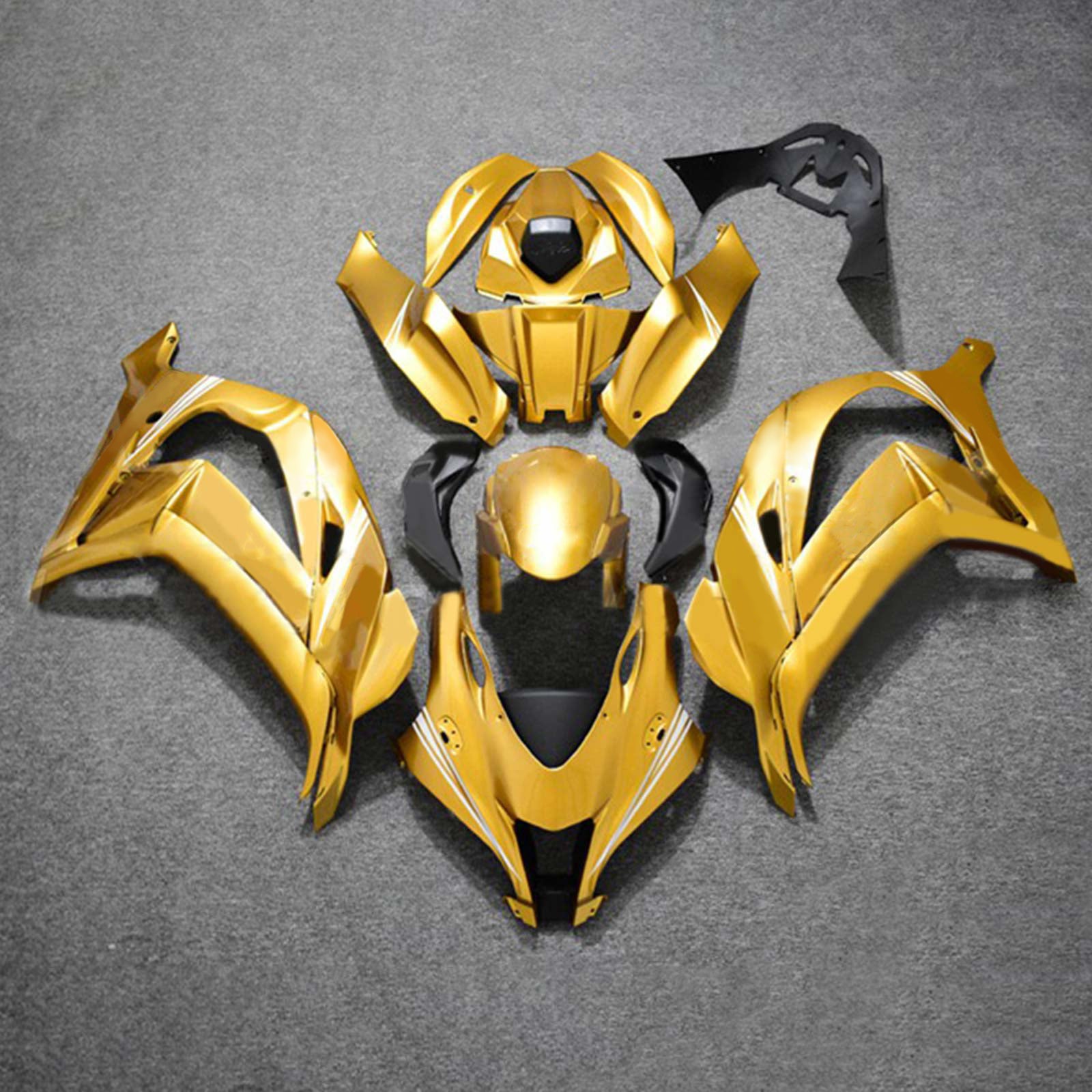 Kit de carénage en plastique ABS injecté compatible avec Kawasaki ZX10R 2016-2020
