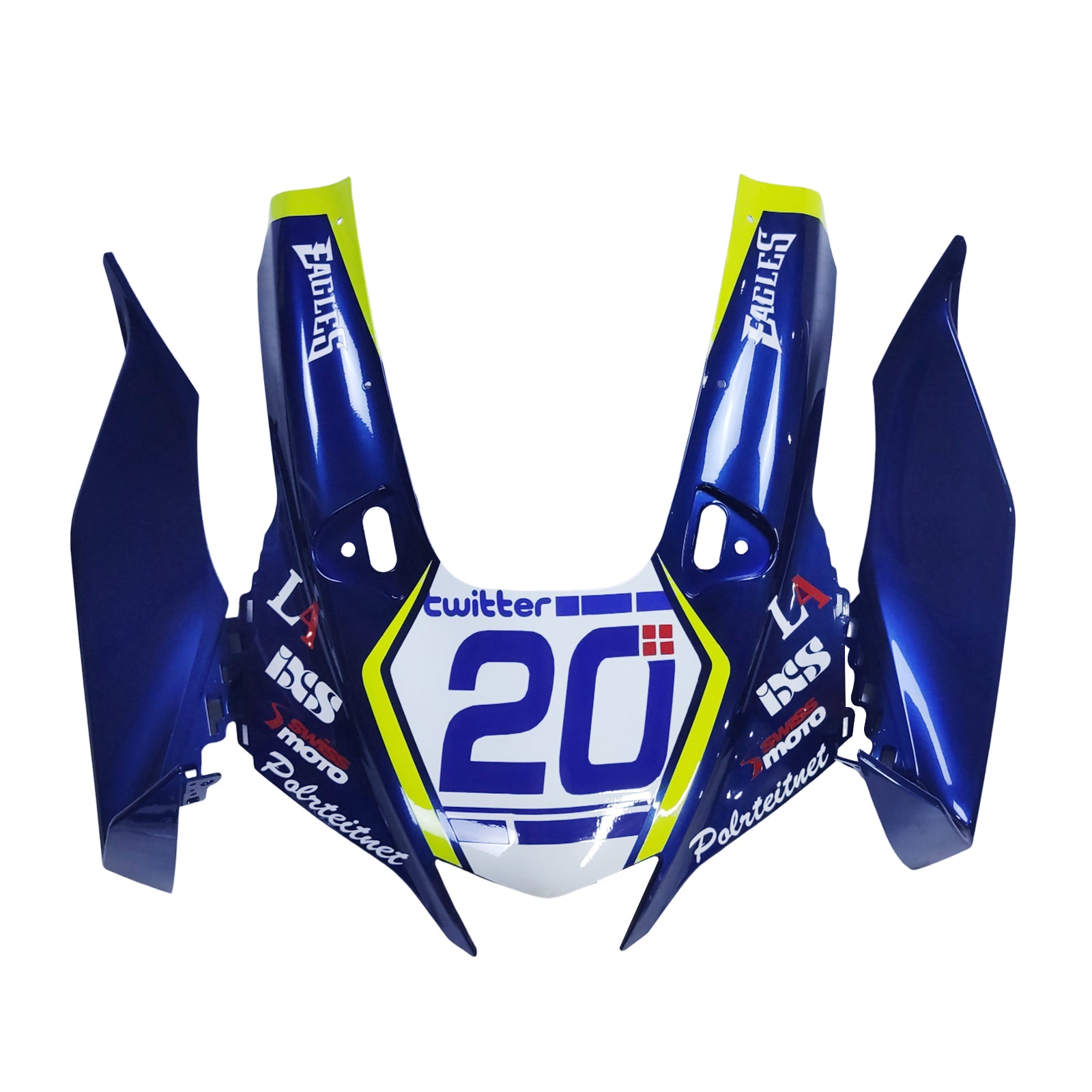 KIT DE CARÉNAGE AMOTOPART YAMAHA YZF R1 2020-2024 BLEU ET JAUNE