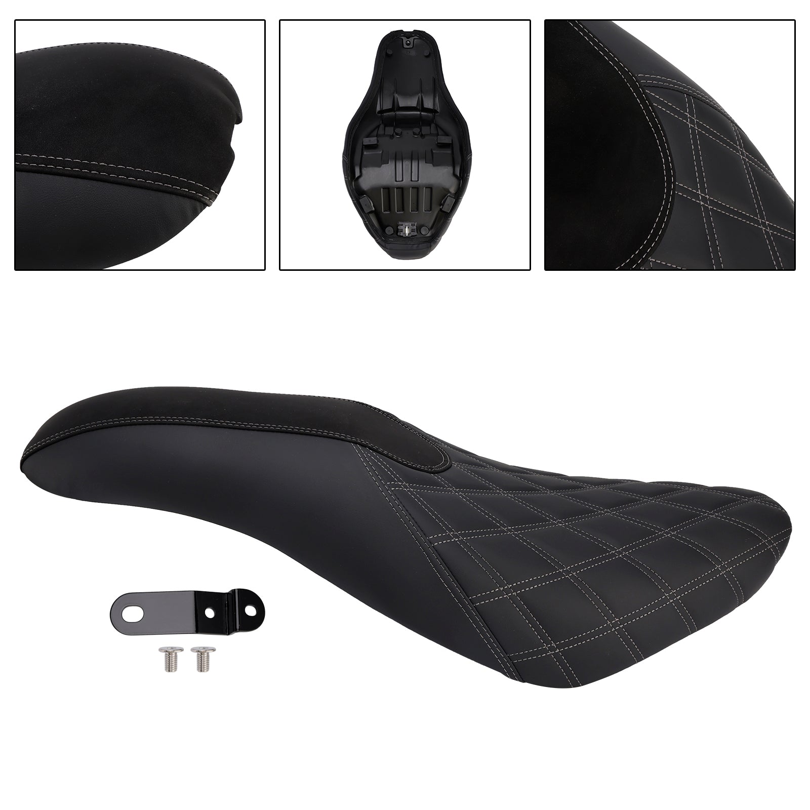 Selle passager complète avec coussin noir pour Honda CM/CMX1100 (2021-2025).