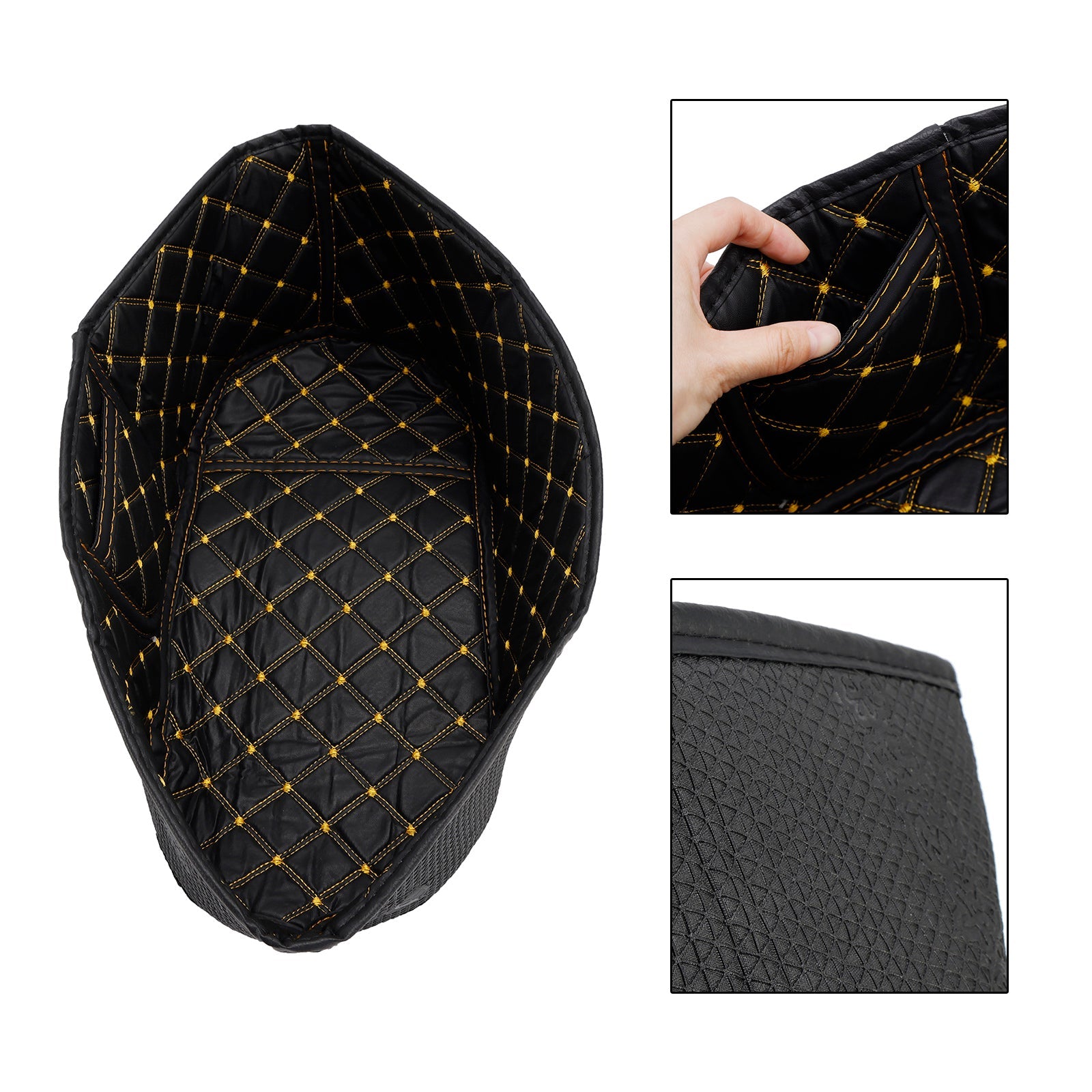 Protection intérieure de coffre pour siège baquet Vespa Gts 300 Gts300, marron