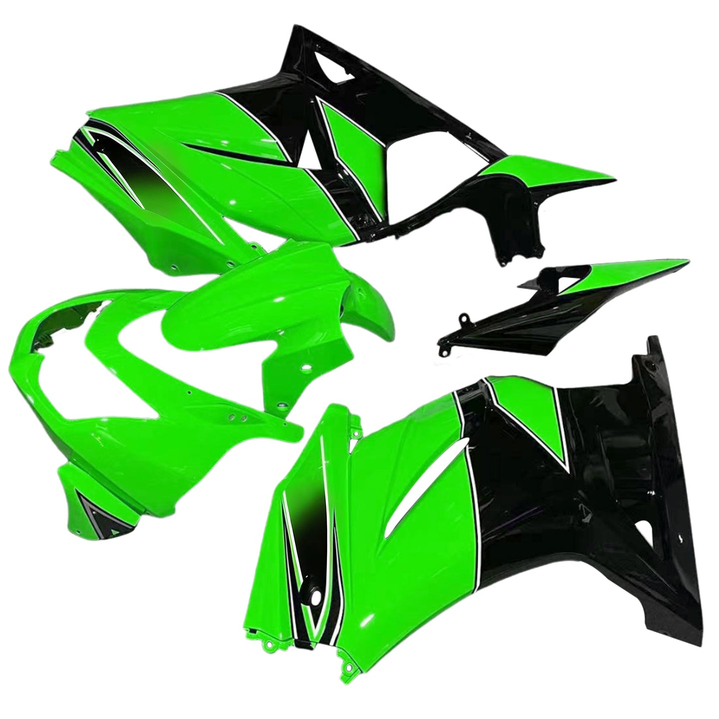 Kit de carénage par injection, carrosserie en plastique ABS, compatible avec Kawasaki EX250 Ninja 250RR 2008-2012