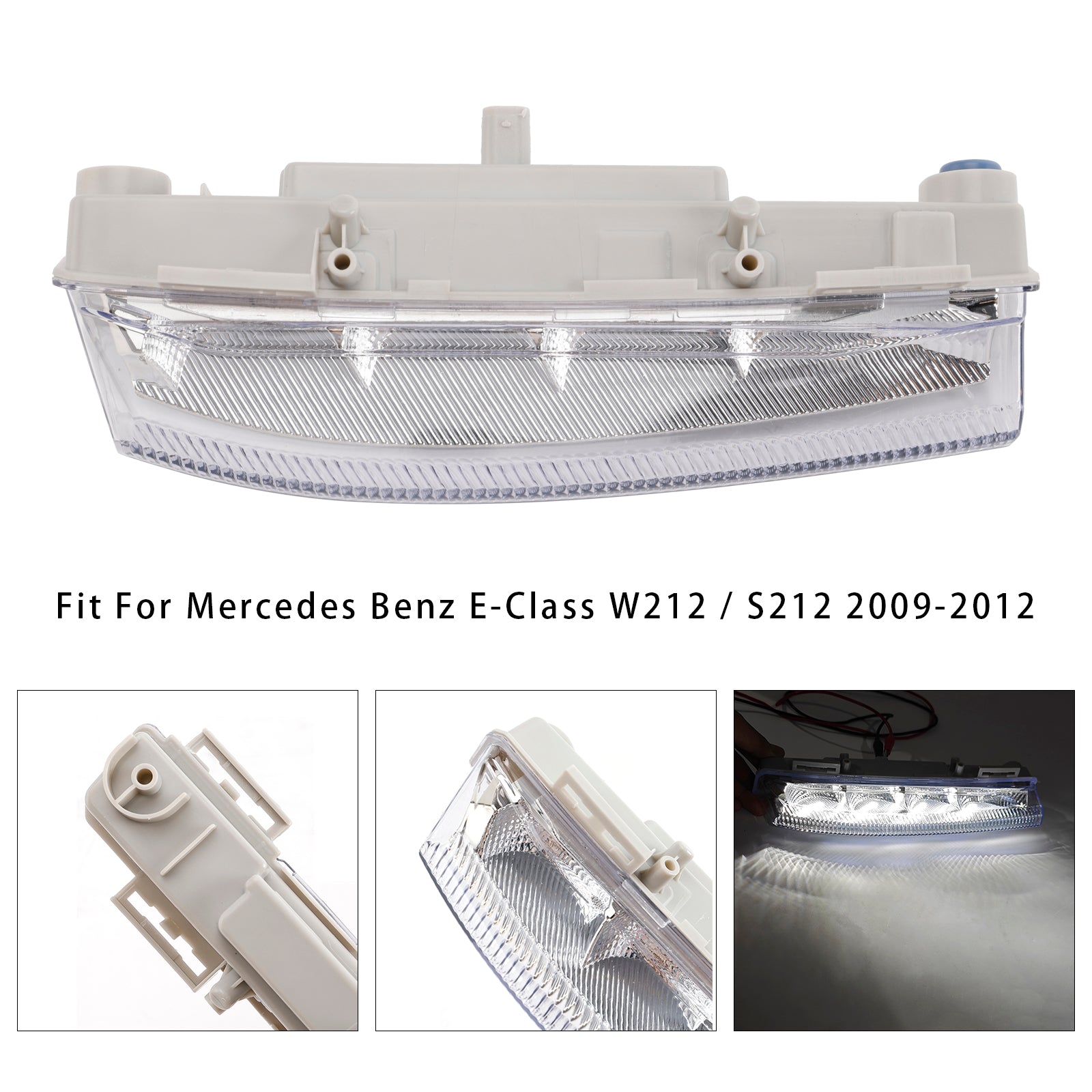 Fari fendinebbia diurni a LED per Mercedes Benz W204 S204 W212 2007-2014