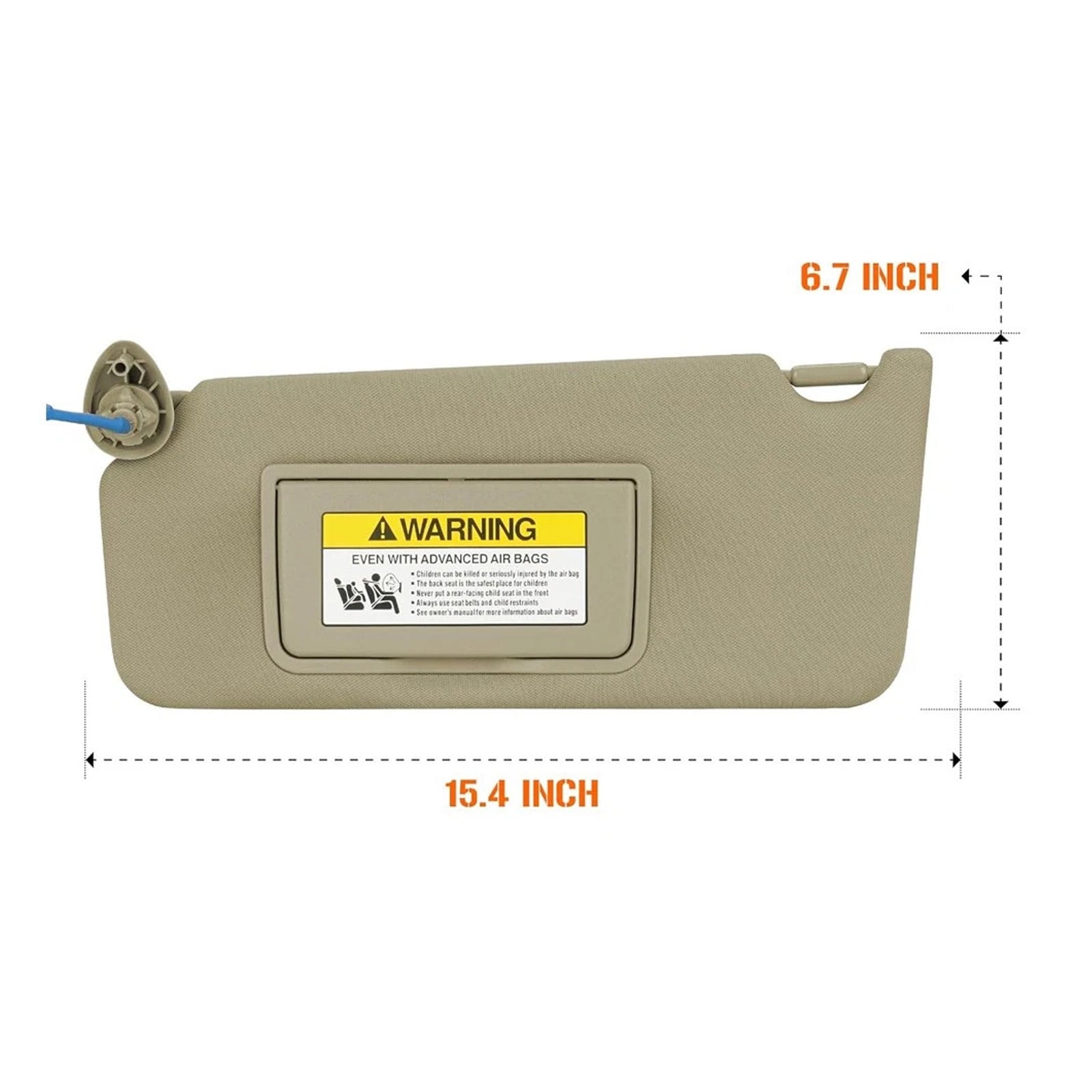 Pare-soleil beiges (paire) pour Honda Accord 2008-2017, référence 83280TA5A51ZA