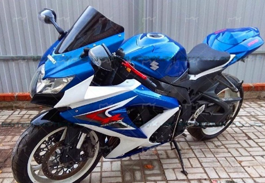 Owiewki Amotopart 2008-2010 Suzuki GSXR 600 750 Biało-Niebieska GSXR Generic