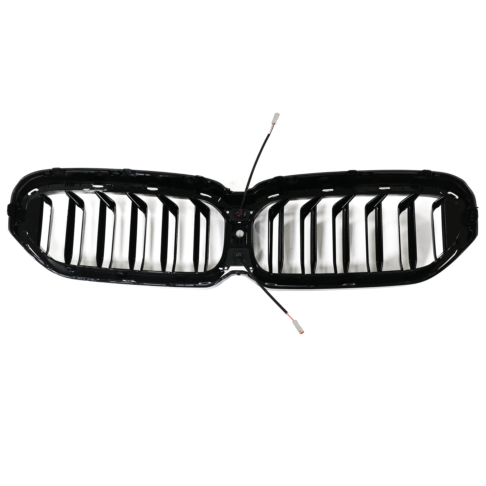 Calandre avant à double lamelles pour BMW Série 5 G30 G38 2021-2024, noir brillant