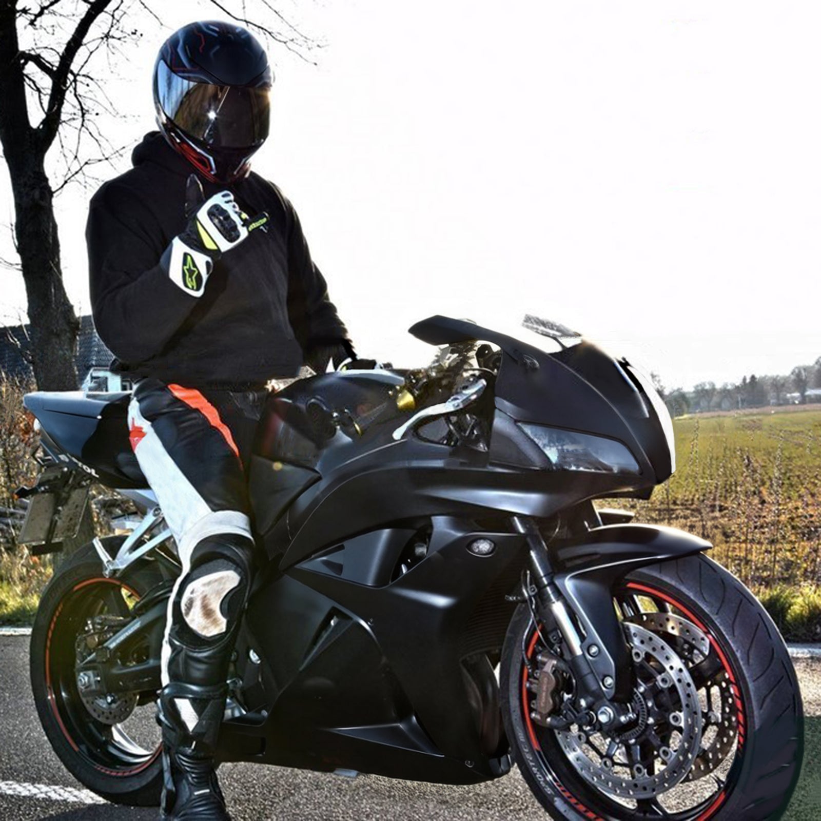 Kit de carénage à injection en plastique ABS pour Honda CBR600RR 2009-2012 F5