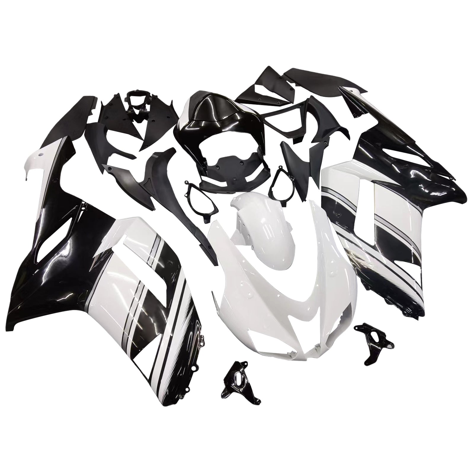 Kit de carénage à injection en plastique ABS pour Kawasaki ZX6R 636 2007-2008