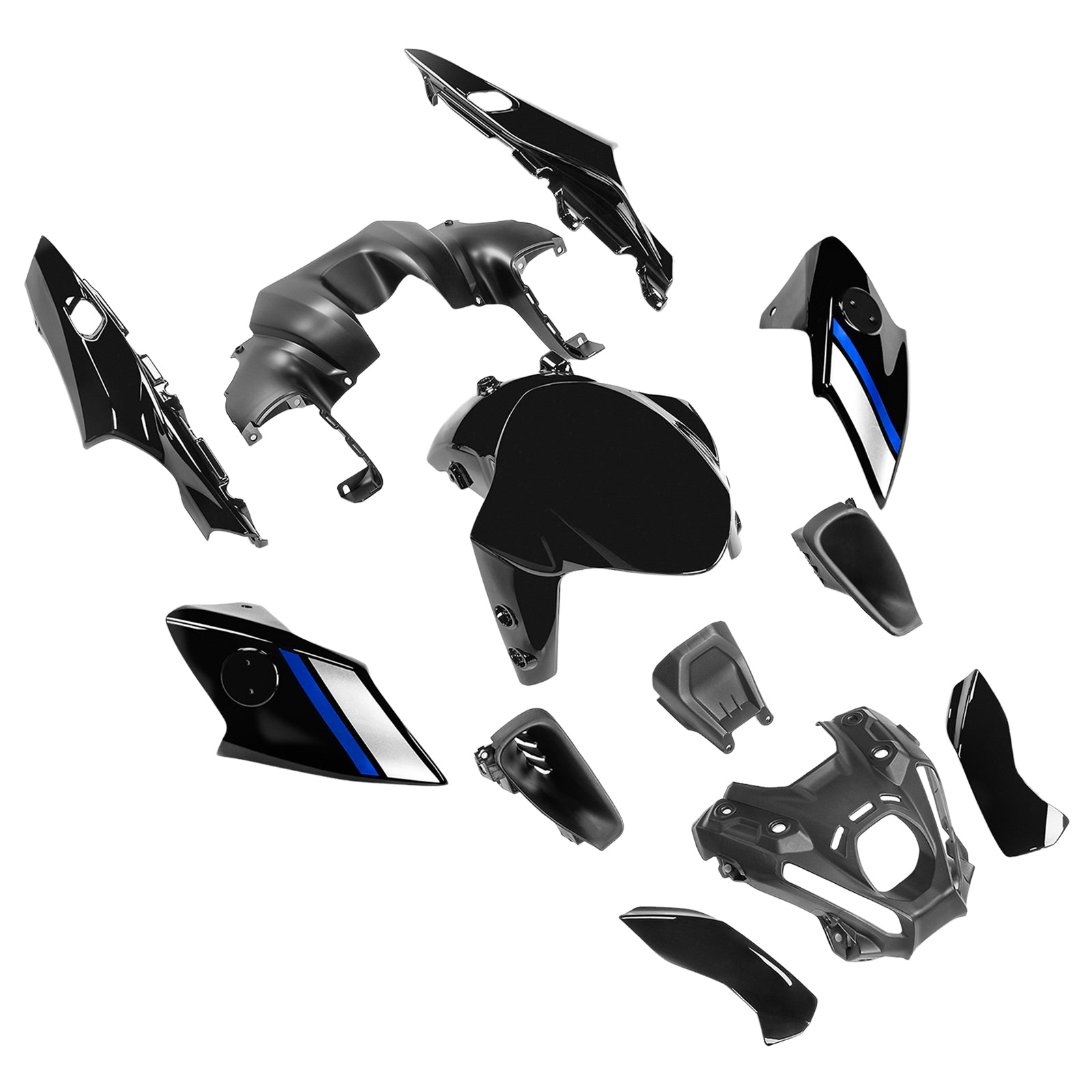 Kit de carénage de carrosserie ABS injection pour Yamaha MT-09 / MT-09 SP 2021-2023 05#