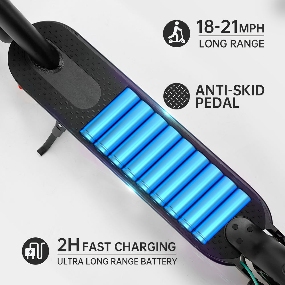 Scooter eléctrico plegable 350W - Autonomía de 35 km - 30 km/h Max - UL2272