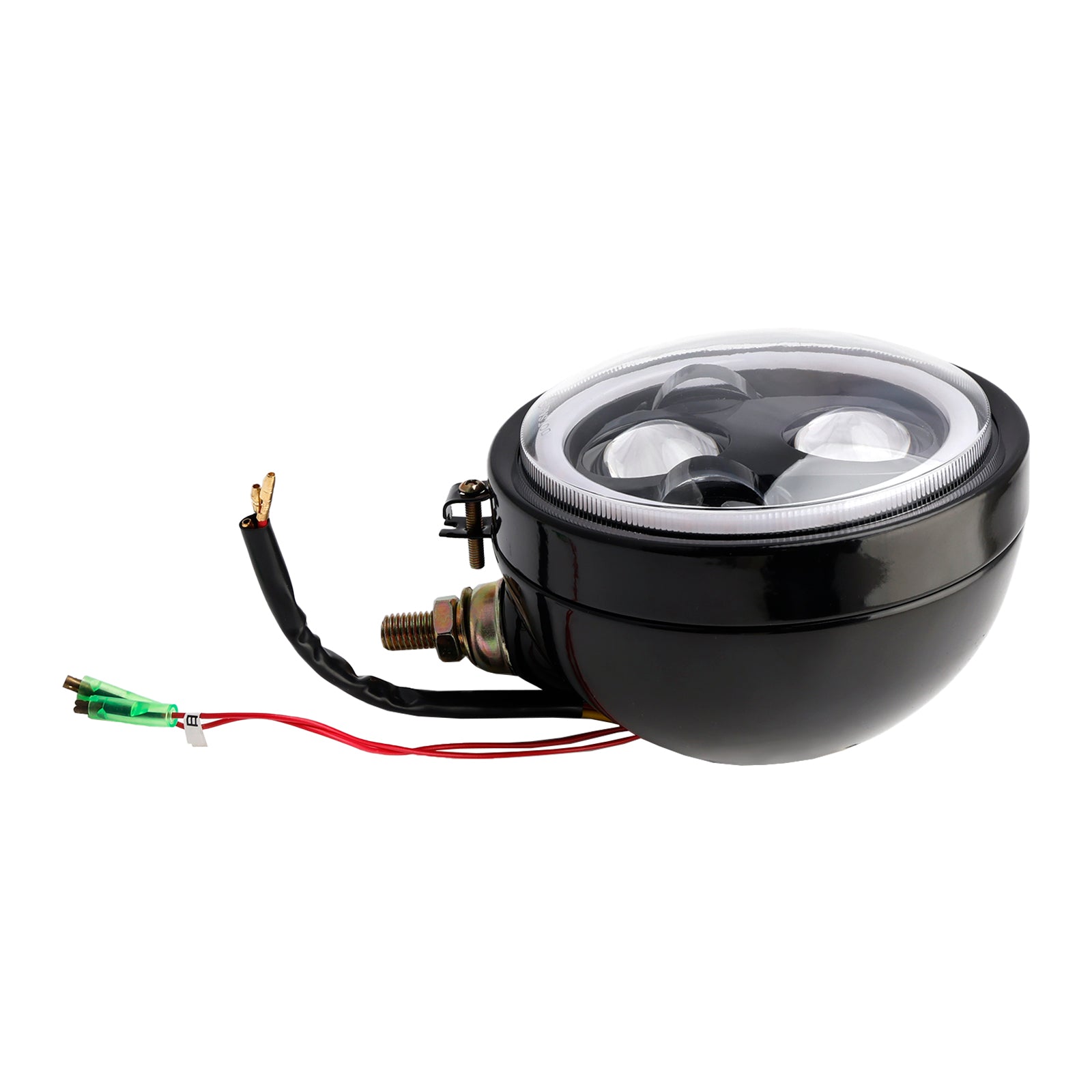 Universal Front Lighthouse van 5,75 inch, 4 bollen, compatibel met motorfiets