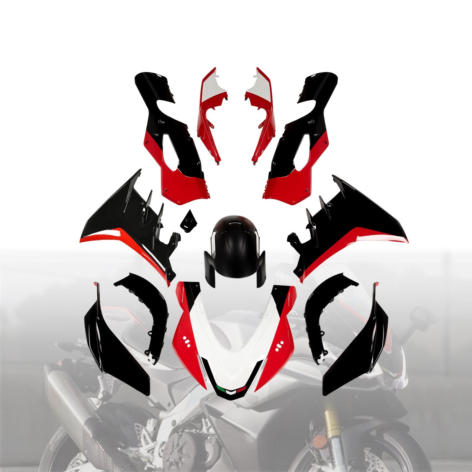 Komplet zaščitnih oblog iz ABS plastike za brizganje za Aprilia RSV4 2021-2024