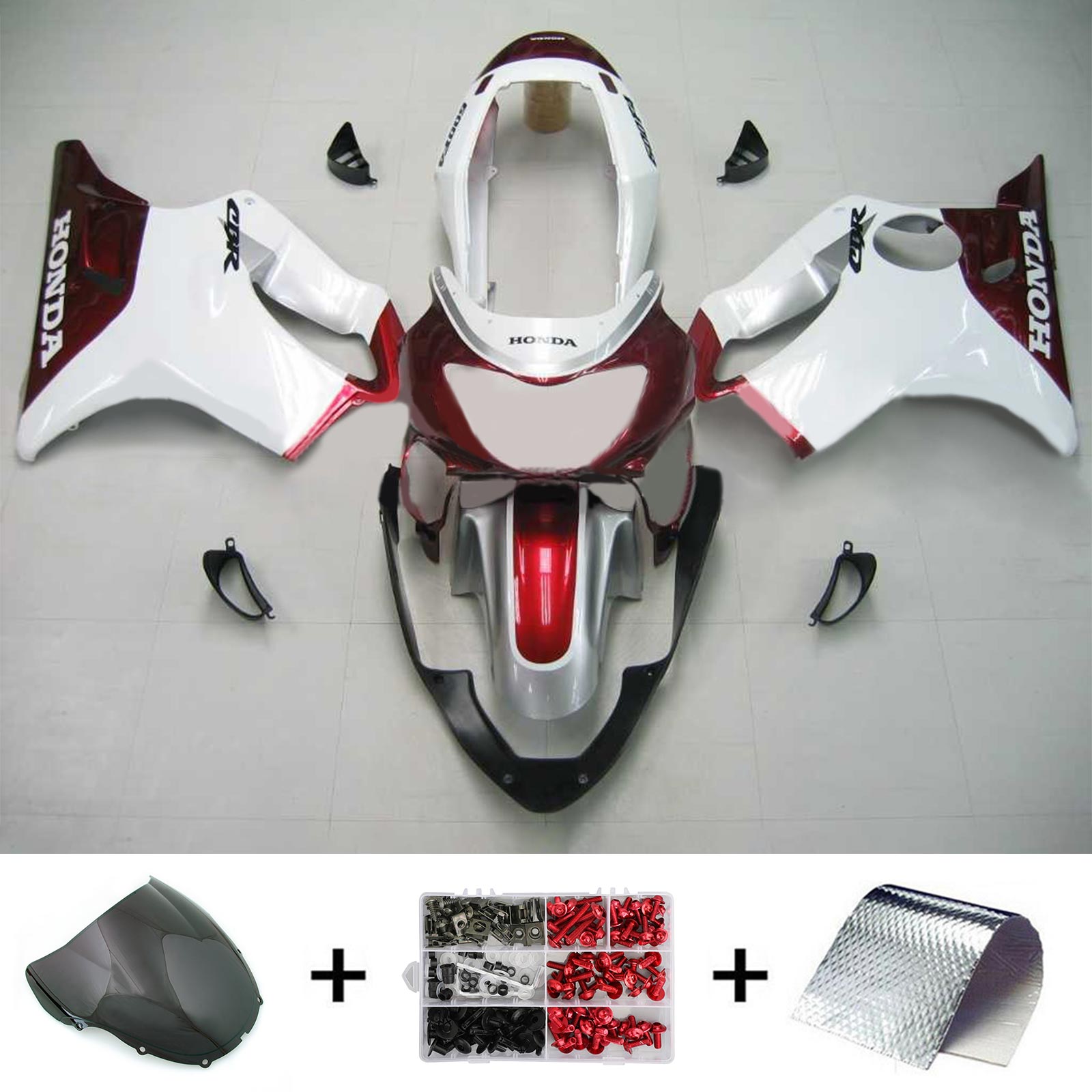 1999-2000 Honda CBR600F4 Kit de carénage injection de carrosserie en plastique Abs