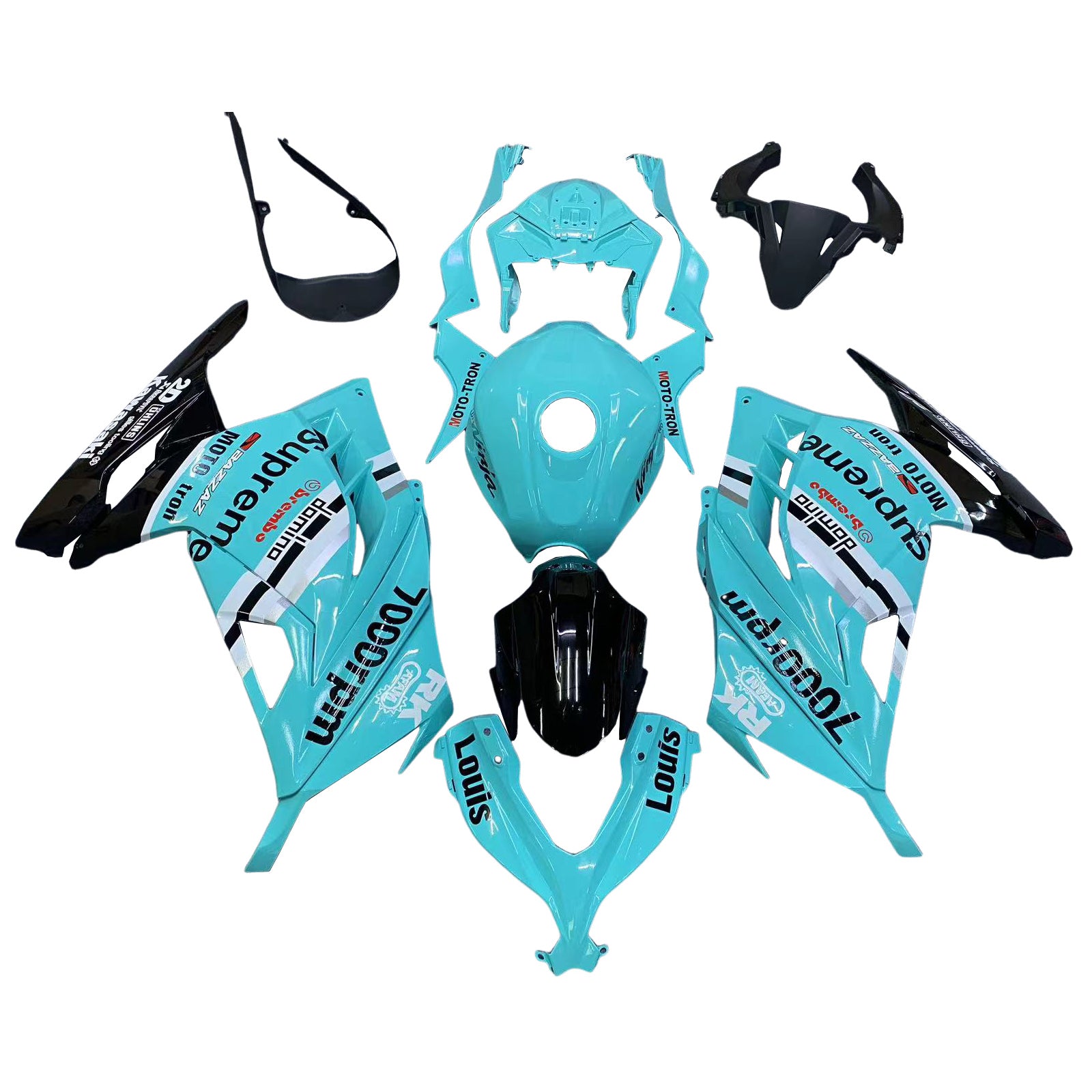 Kit di carenatura in plastica ABS per Kawasaki Ex300 Ninja 300R 2013-2024