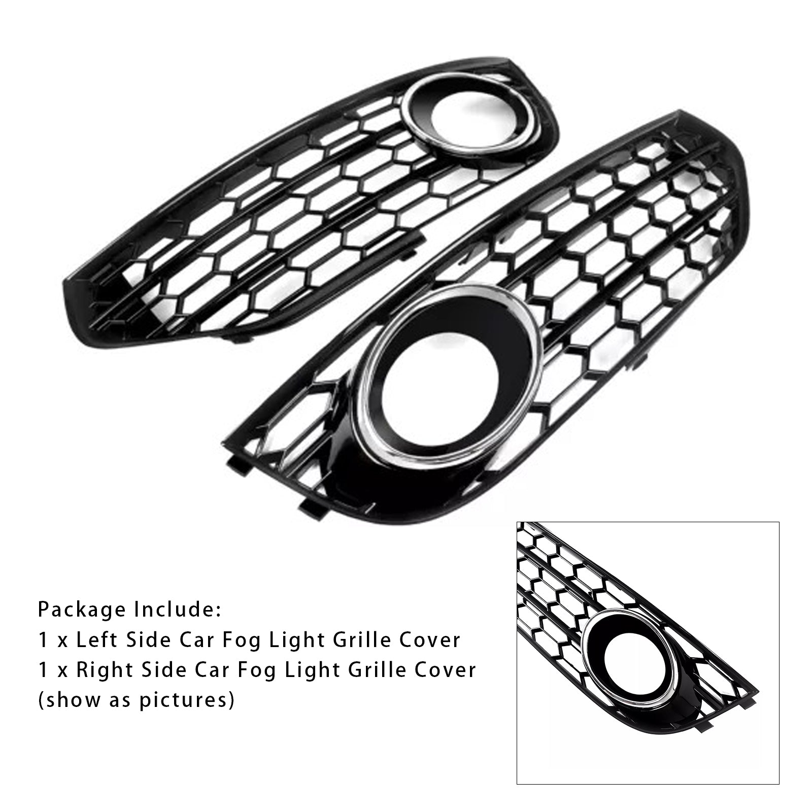 Anti-kruimels honingraatbeveiligingsrooster voor bumper Audi A4 Allroad B8 2010-2015