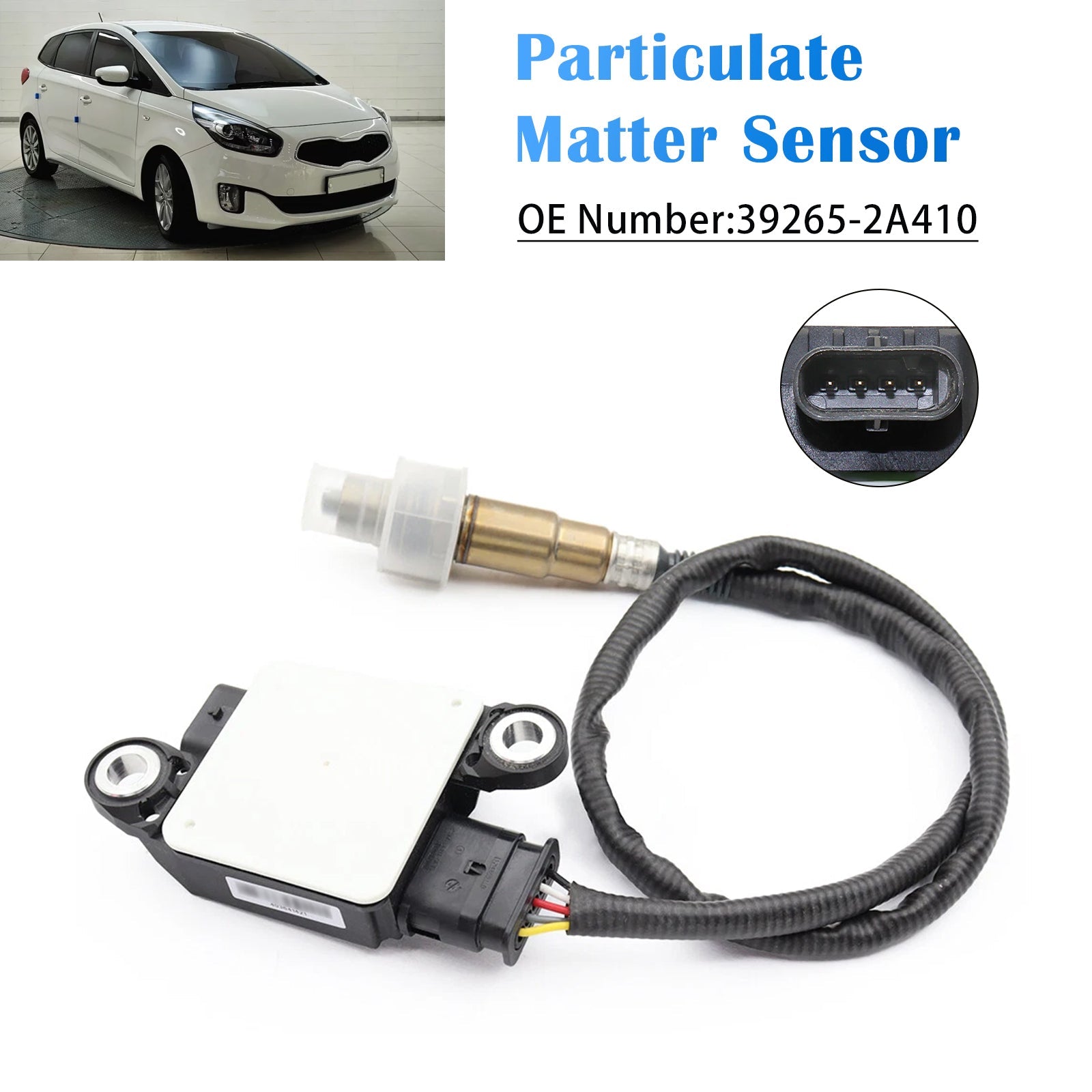 Capteur de particules fines 39265-2A410 pour Kia Carens IV 1.7 CRDi 2013-2018 D4FD 1685 cm³ 100 kW (monospace)
