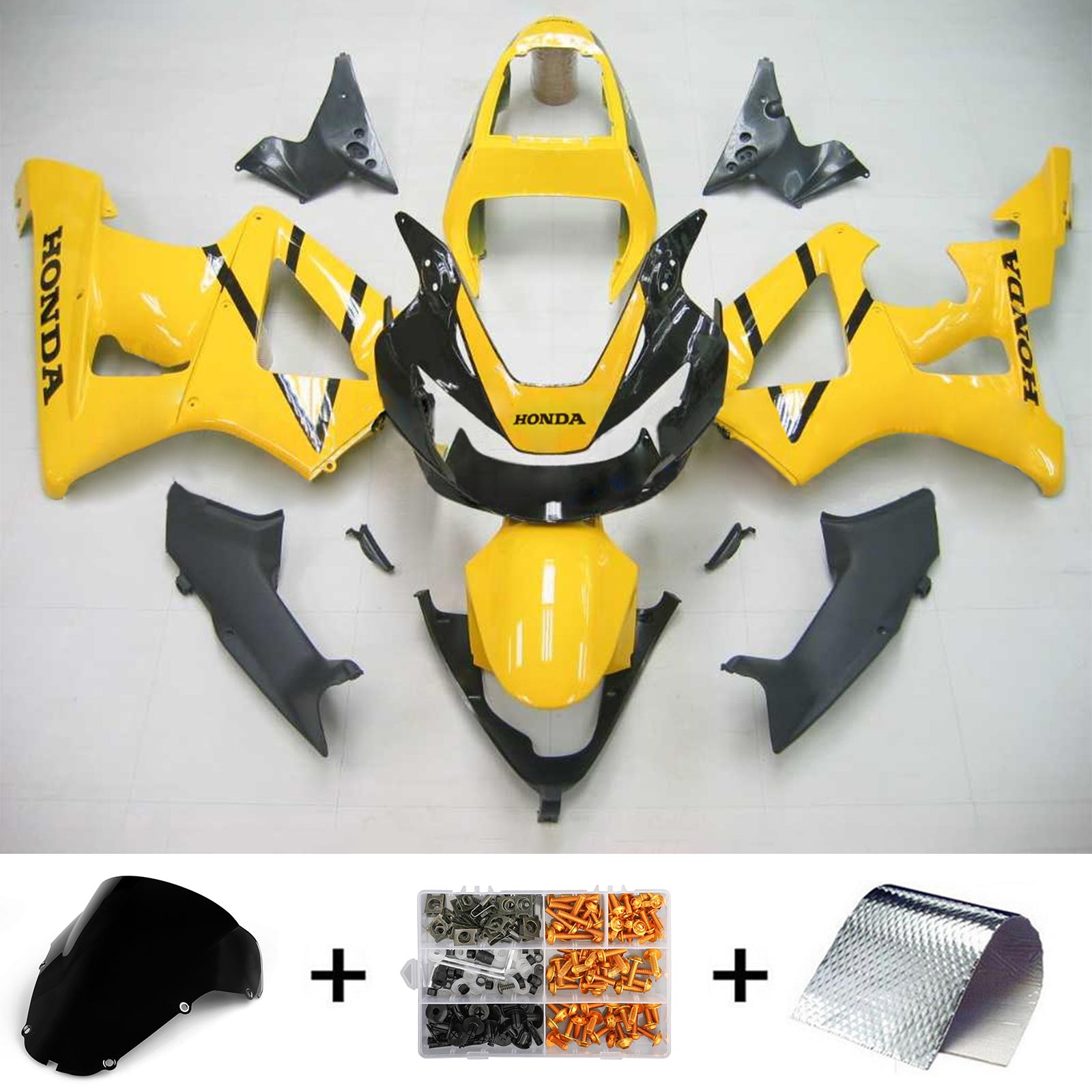 2000-2001 Honda CBR929RR Kit de carénage d'injection Bodywork Abs en plastique