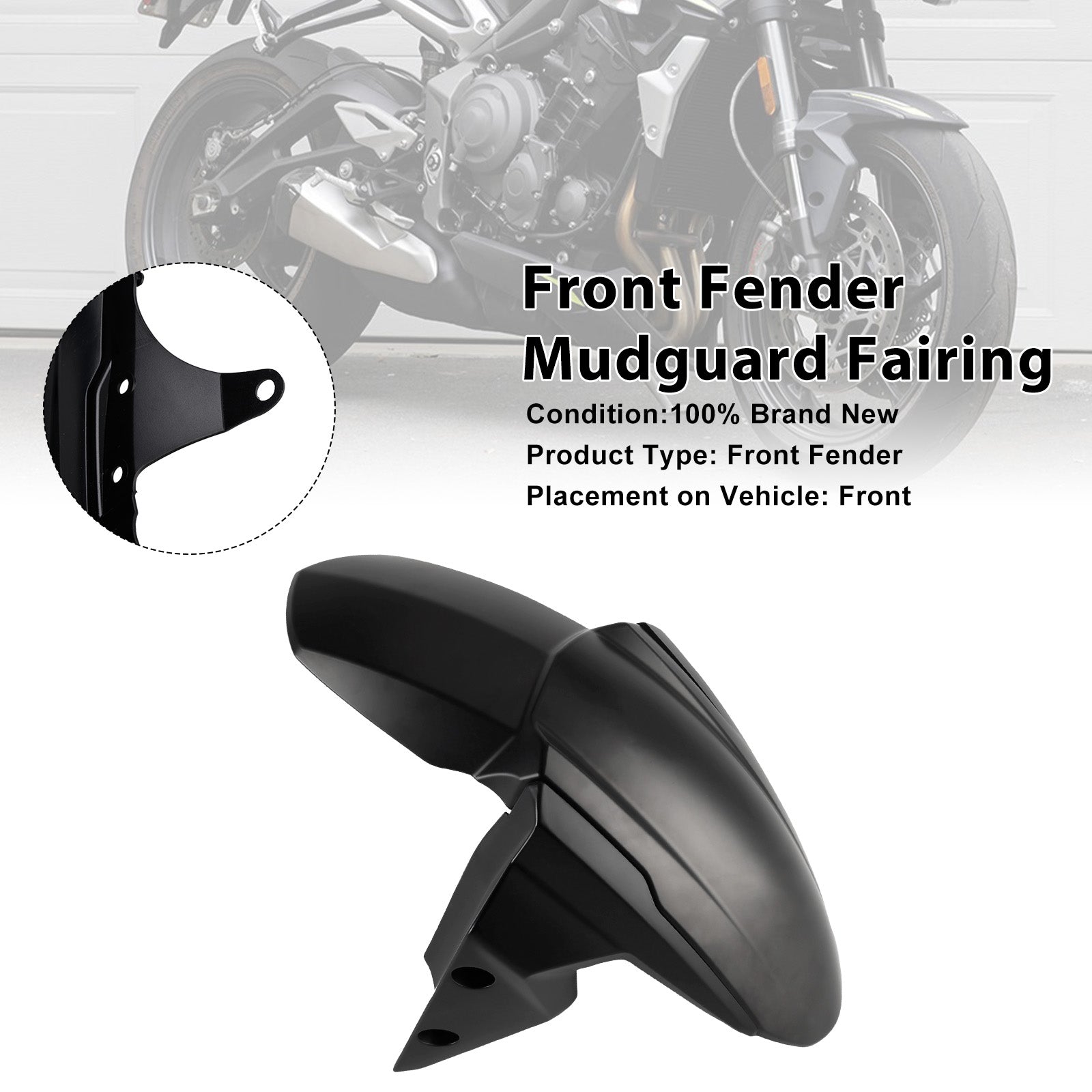 Garde-boue avant et carénage pour Street Triple 765 R RS (2020-2025)