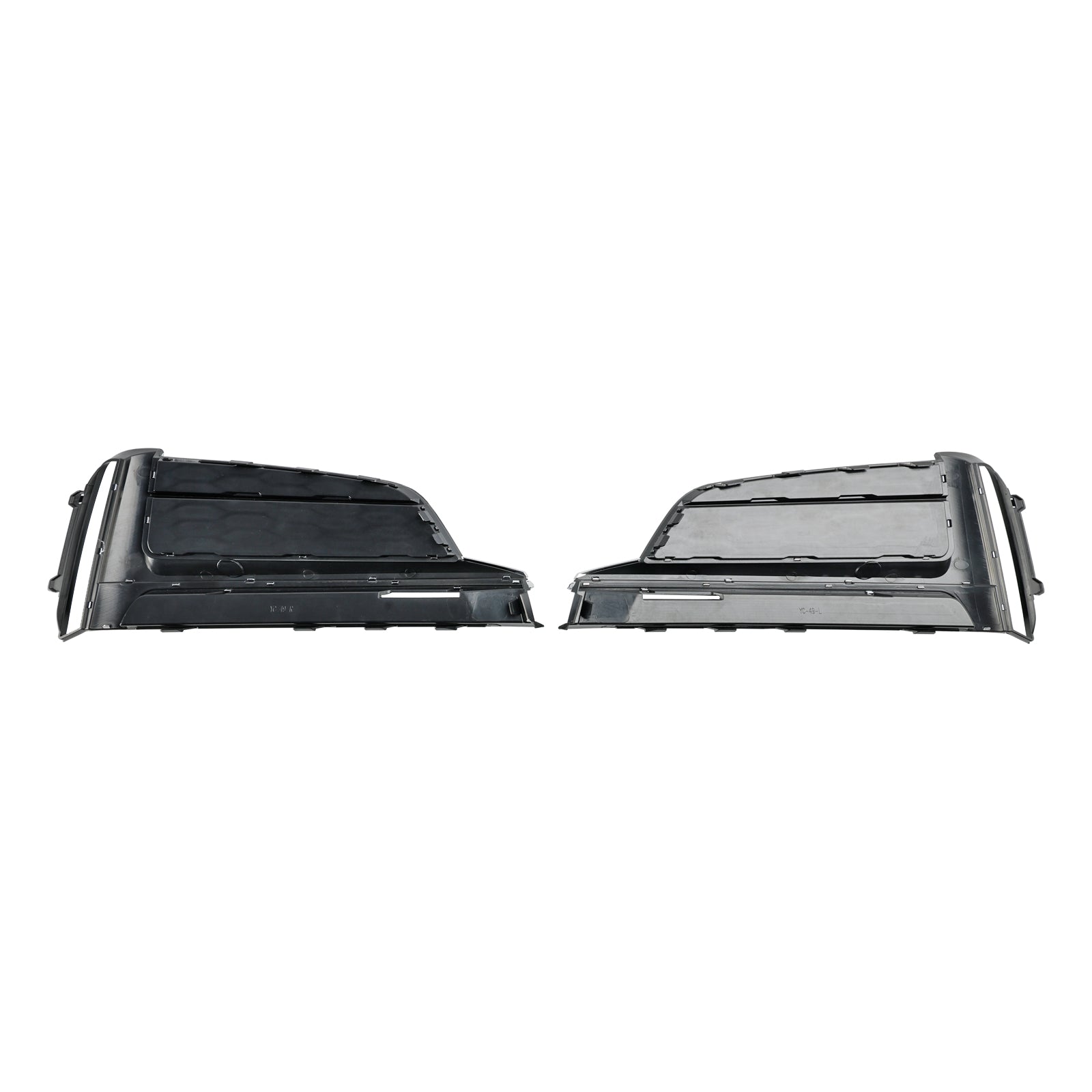 Lot de 2 garnitures de calandre de phare antibrouillard pour pare-chocs avant pour Audi S5 A5 S-Line 2018-2019