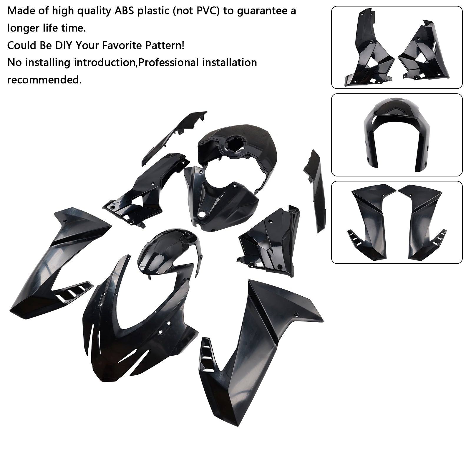 Carénage de carrosserie injecté non peint pour Aprilia RS457 2024-2025