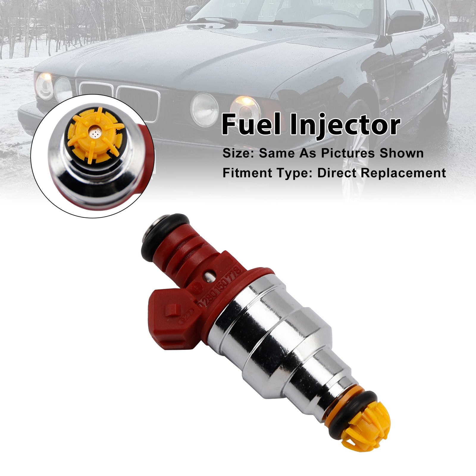 1 inyector de combustible para BMW 540i 740i 3.0L 4.0L 4.4L V8 1993-1998 0280150778