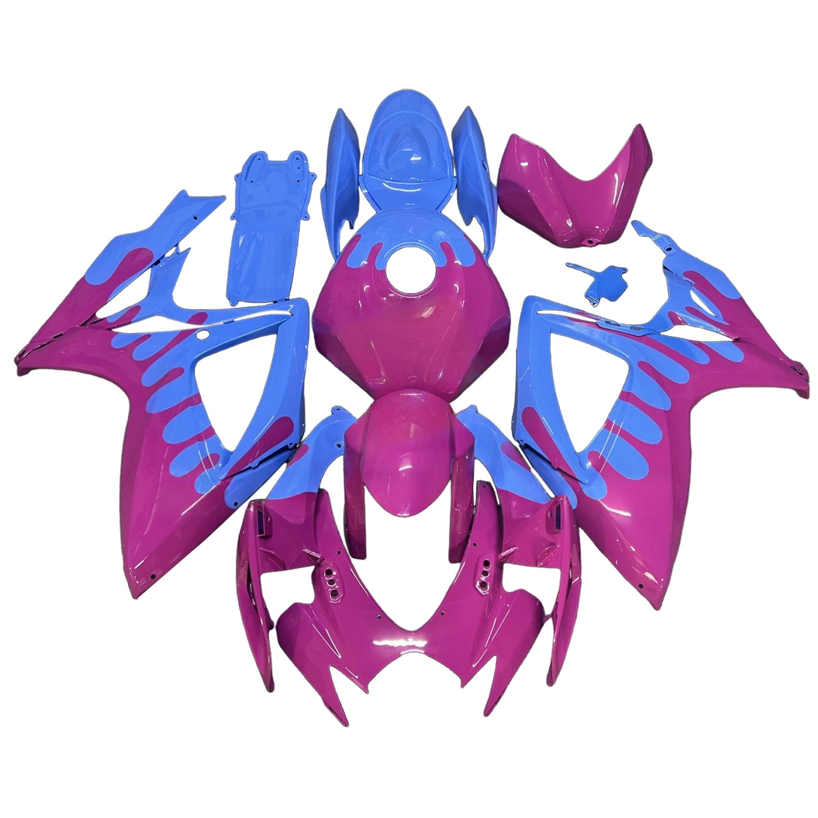 Kit de carénage injecté en plastique ABS pour Suzuki GSXR 600/750 2006-2007 K6