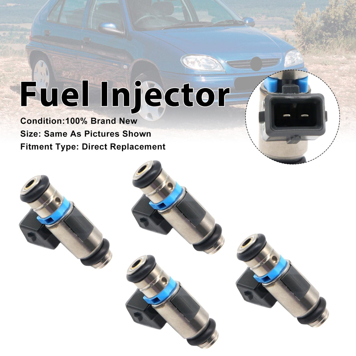 4 injecteurs de carburant pour Fiat Coupé 175 (1996-2000) et Stilo 192 (2001-2008) iwp006