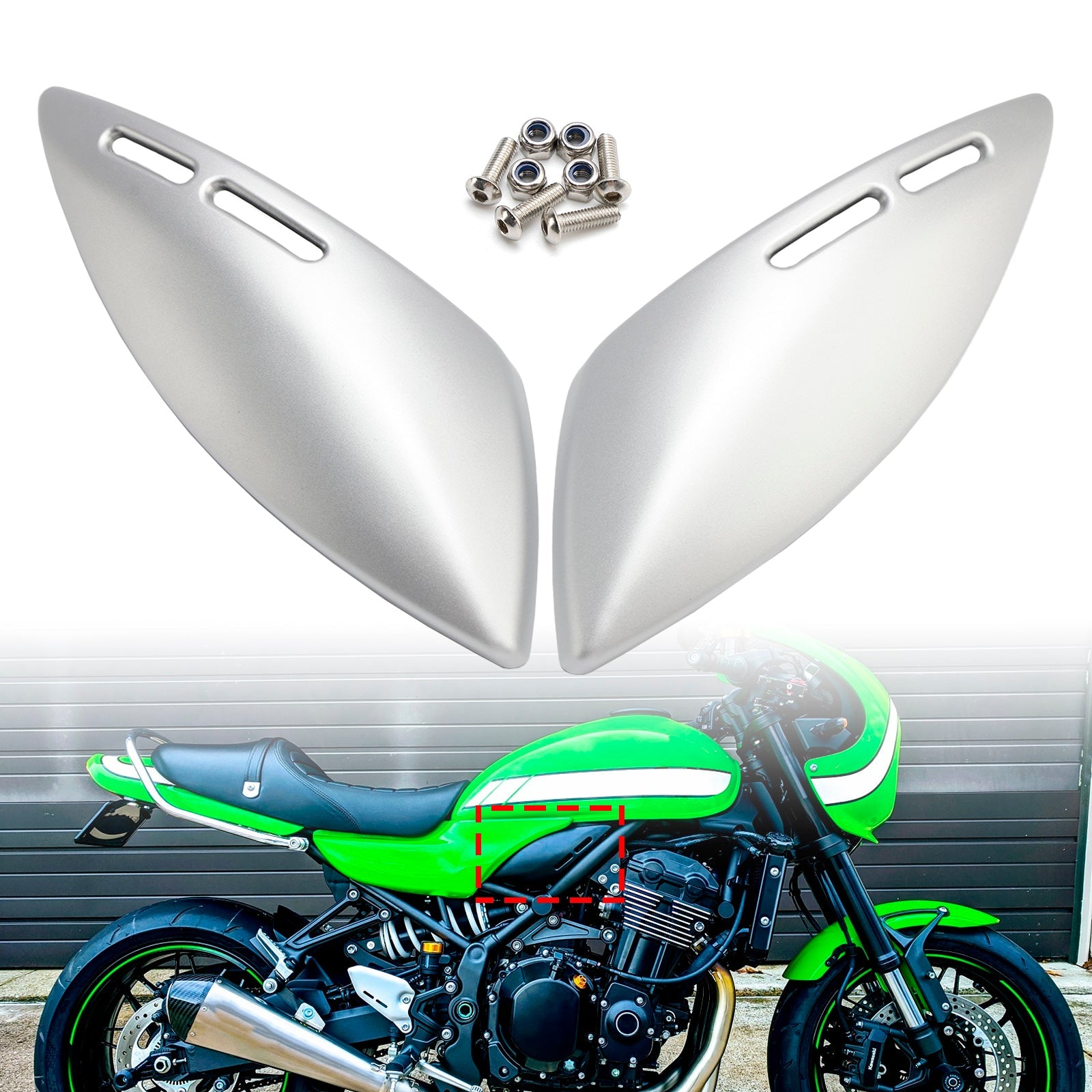 Kawasaki Z900RS 2018-2024 Panel lateral del tanque de combustible