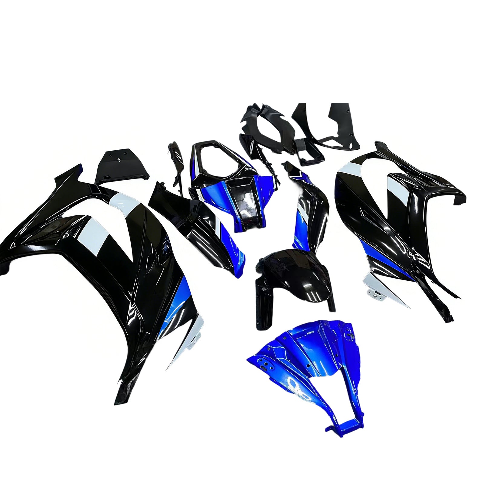 Kit de carénage injecté en plastique ABS pour Kawasaki ZX10R 2011-2015