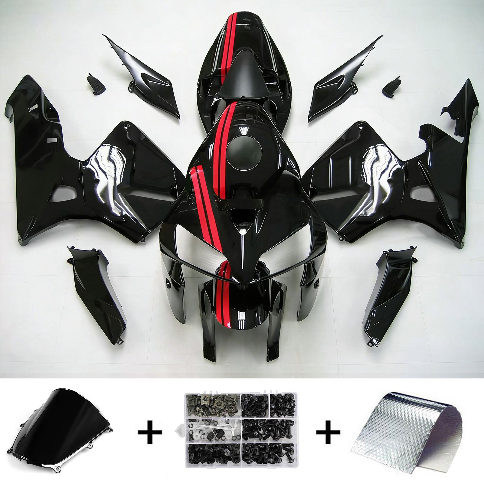 Kit carenado de inyección, carrocería de plástico ABS para Honda CBR600RR 2005-2006 F5