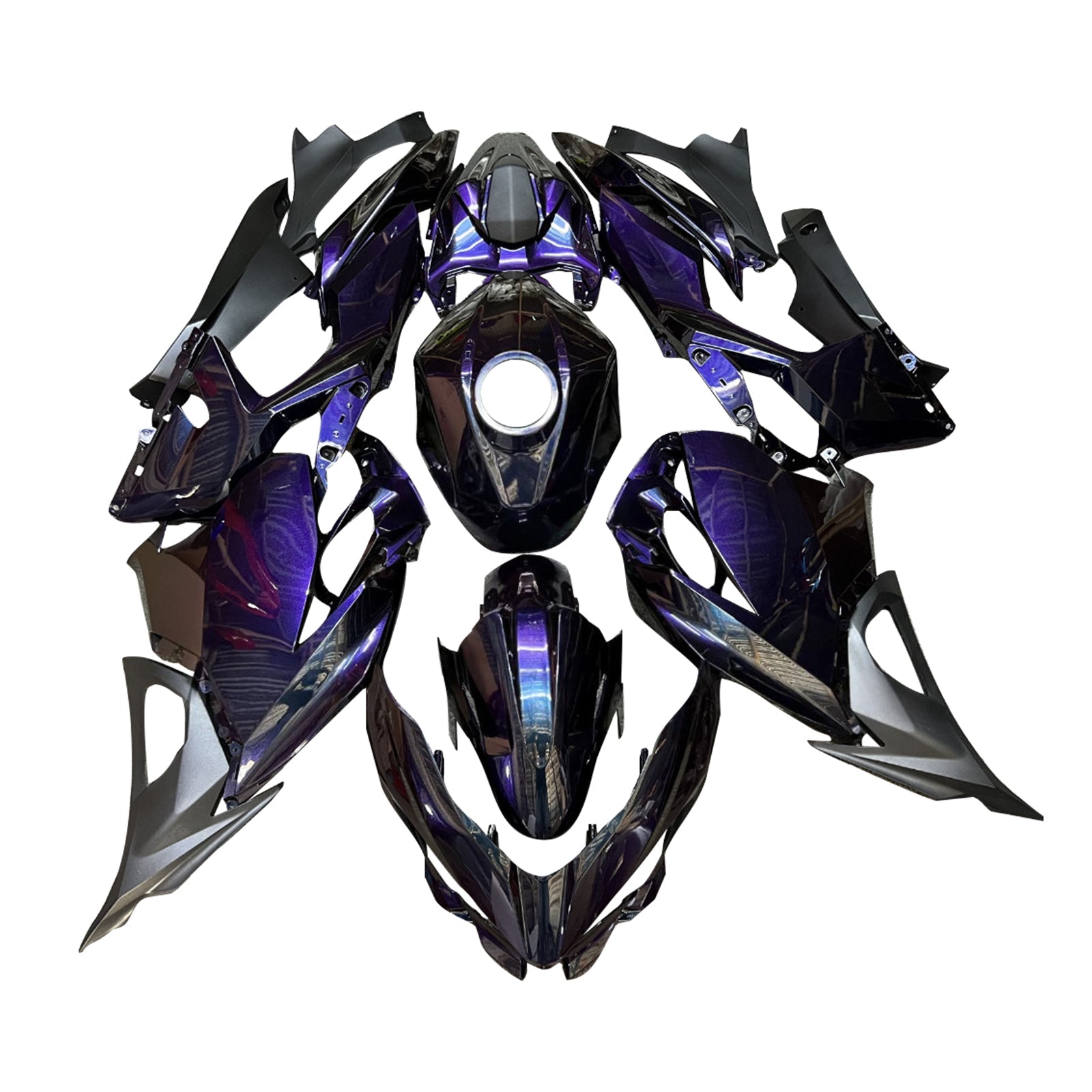 Kit di carenatura a iniezione, carrozzeria in plastica ABS per Kawasaki EX400 Ninja400 2018-2024