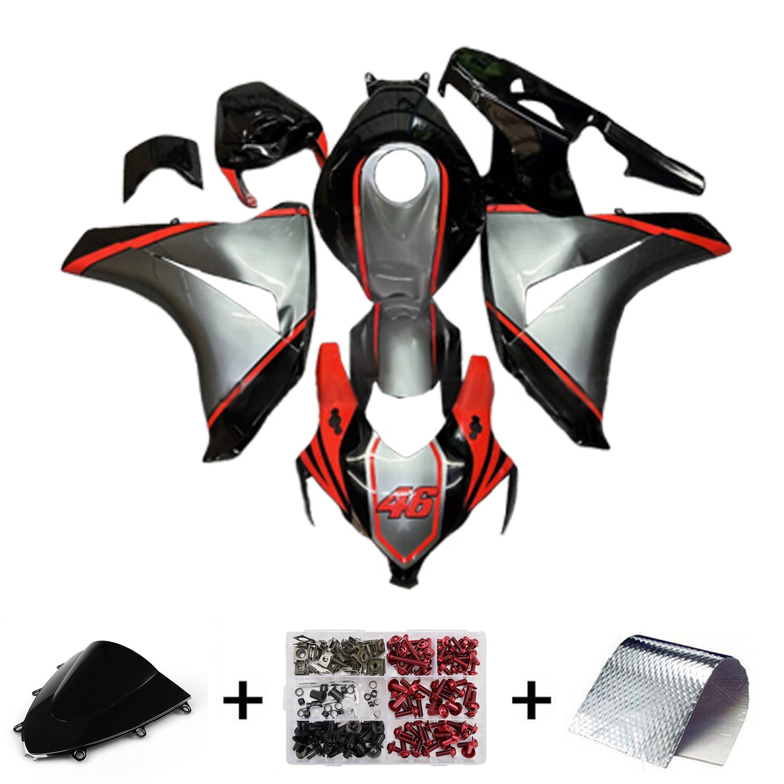 Kit van een tekort geïnjecteerd in ABS-plastic voor Honda CBR1000RR 2008-2011