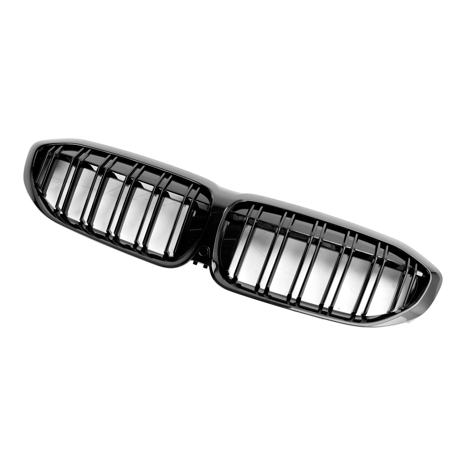 Black Dual Slat Kidney Grille Grill 51138072085 Pour BMW 3 Series G20 2019-2022