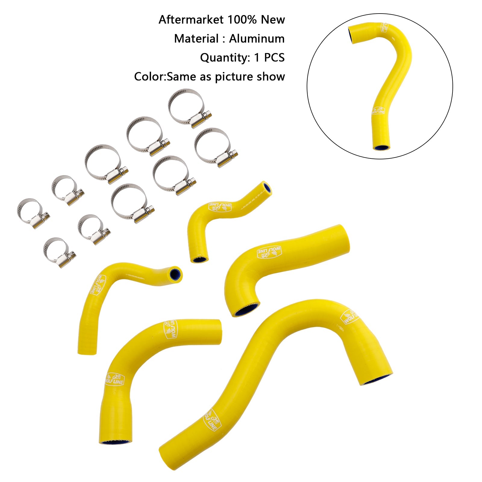 Durite de liquide de refroidissement en silicone pour radiateur Yamaha MT-09 XSR900 Tracer 9/GT toutes années